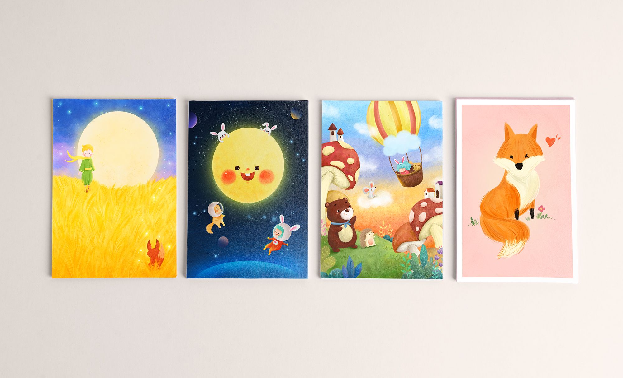 【薇光年】童趣萌感插畫明信片/萬用卡