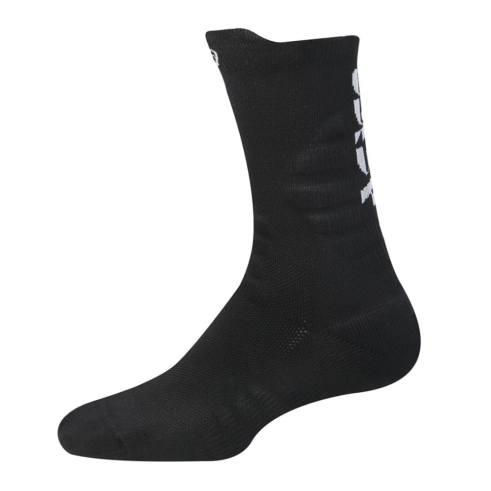 【2026NEW】ASICS亞瑟士 中筒襪 男女中性款 籃球配件 3063A083-001黑/100白