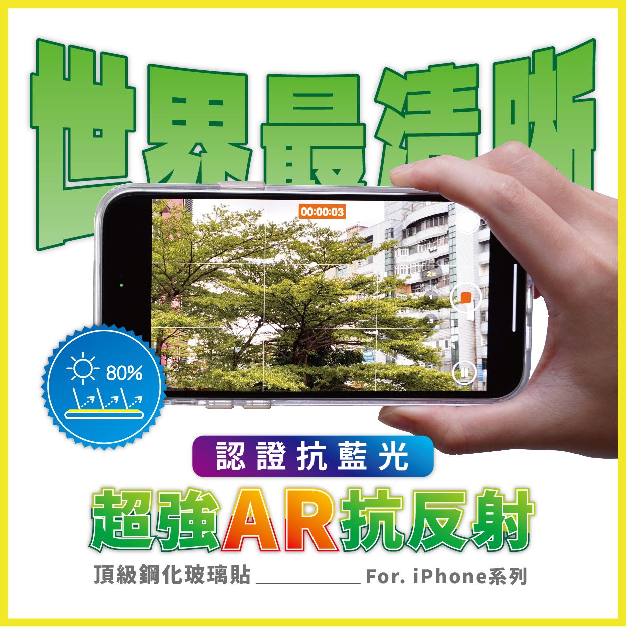 【超強AR抗反射+認證抗藍光】iPhone 全系列型號  17 SGS Intertek 認證報告