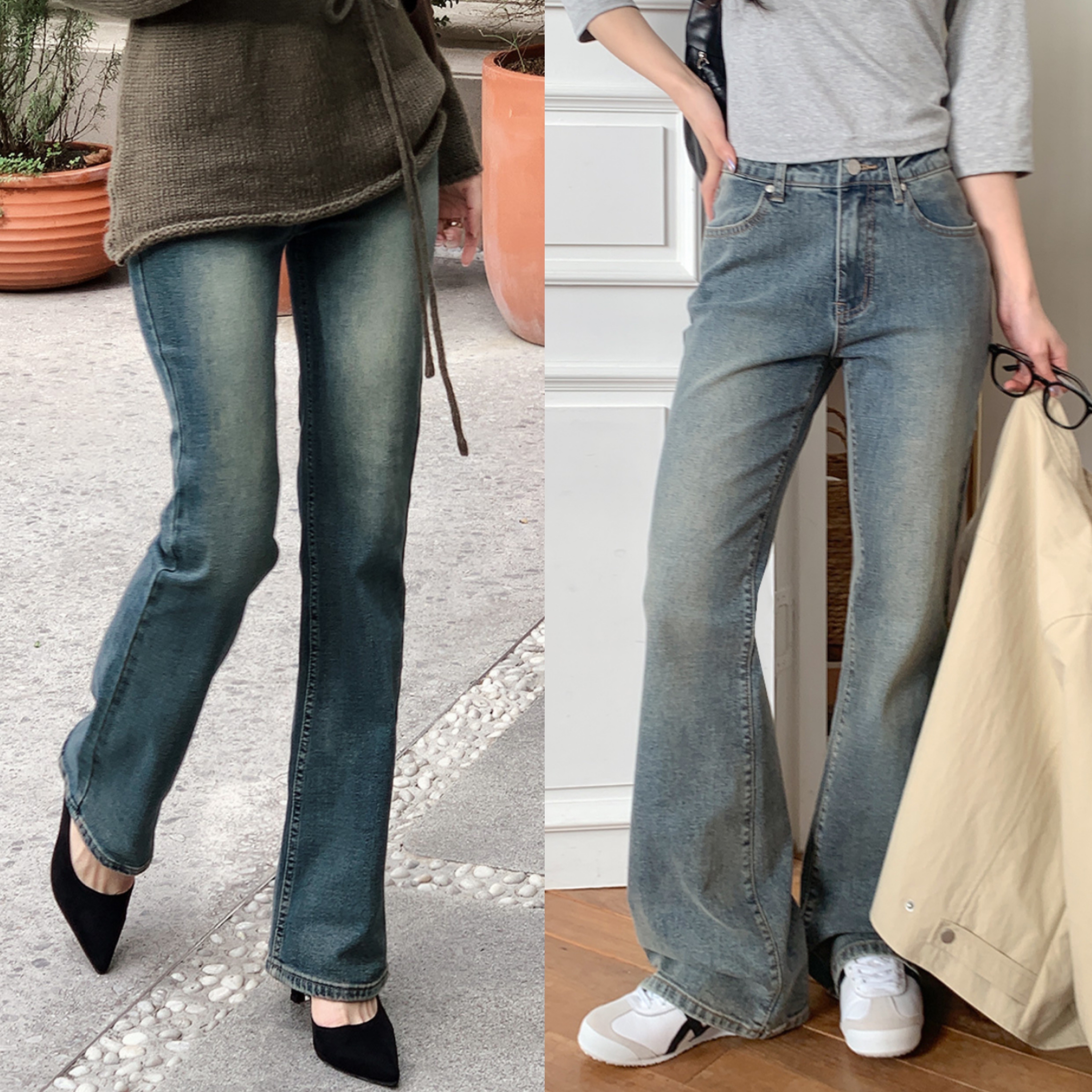 【喇叭褲銷售冠軍】NEEDSOME🫧SAINT喇叭牛仔褲（低腰 / 一般）10color