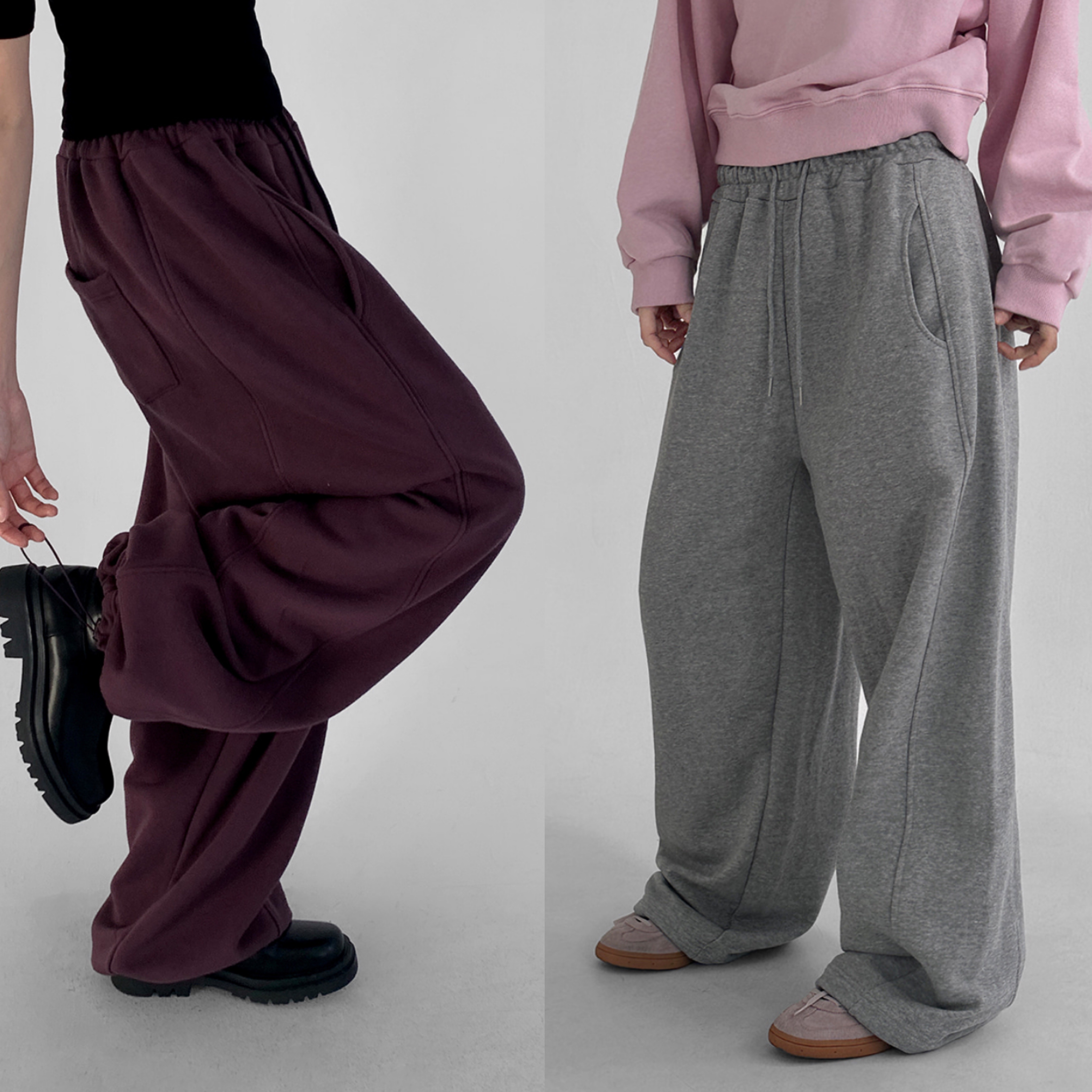 【人生棉褲】MAENIQUE🫧褲腳抽繩寬鬆棉褲（一般 / 刷毛）5color