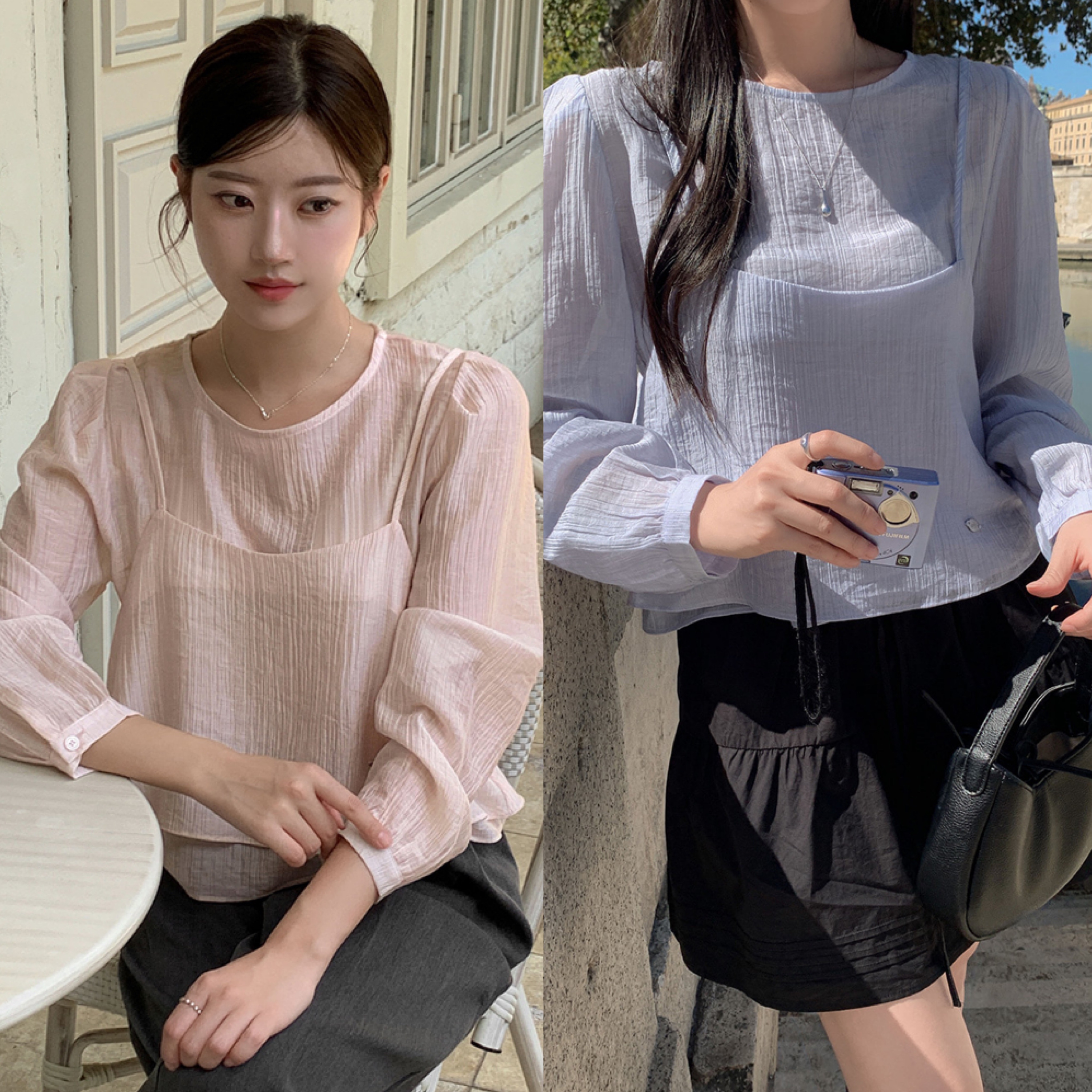 【賣破五萬件】KCLUBCOKR🫧BUSTER BLOUSE SET 5color