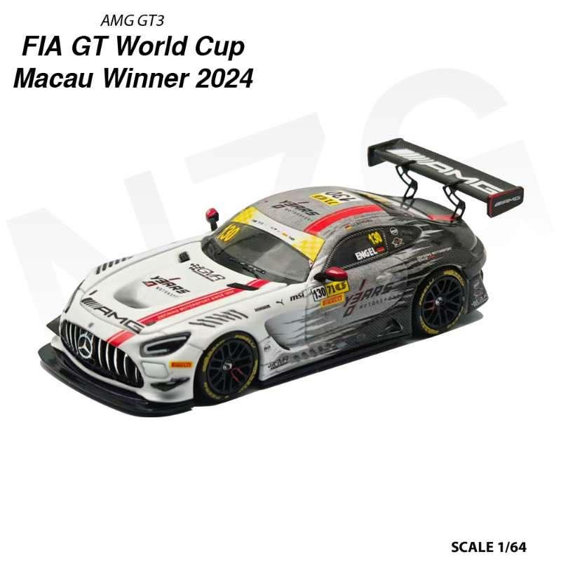 KILOworks 新品預售 1:64 比例 賓士 AMG GT3 澳門GT世界盃冠軍車