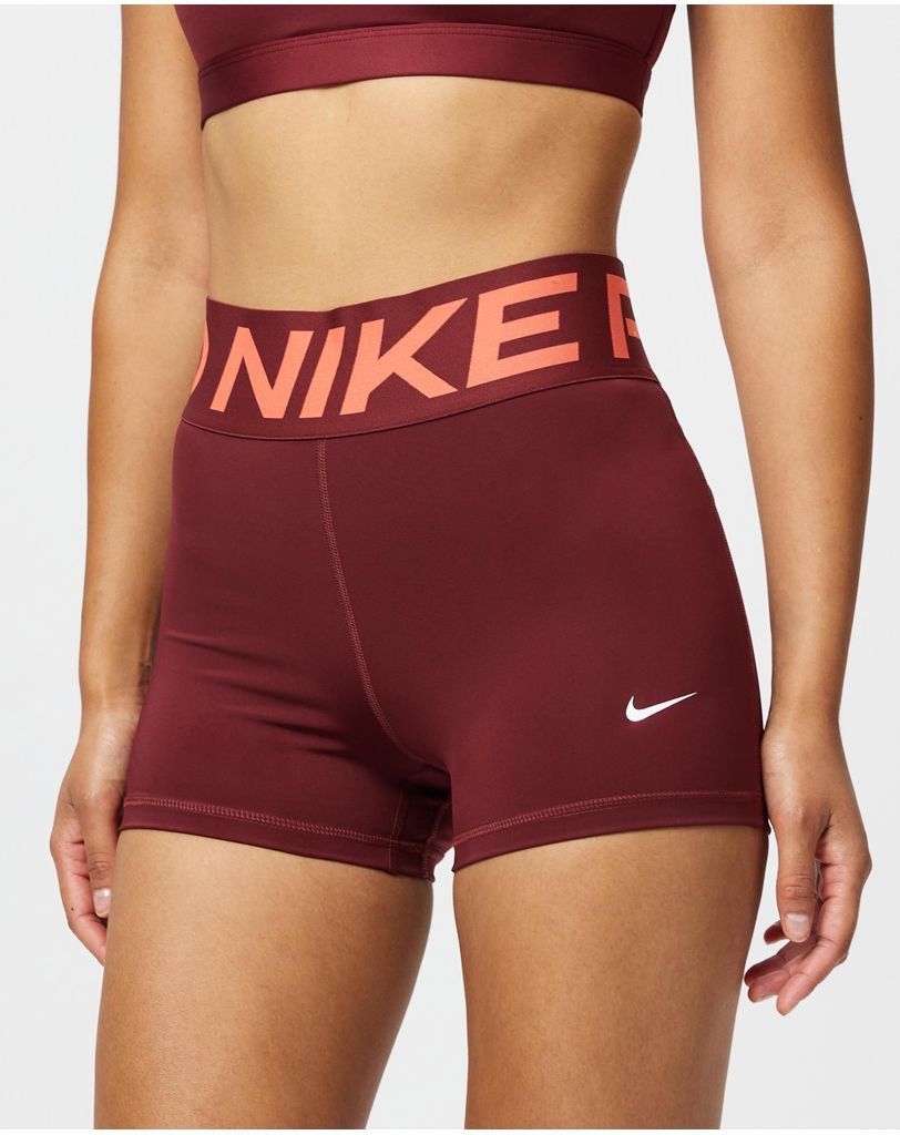 Nike Pro-寬褲頭（紅）