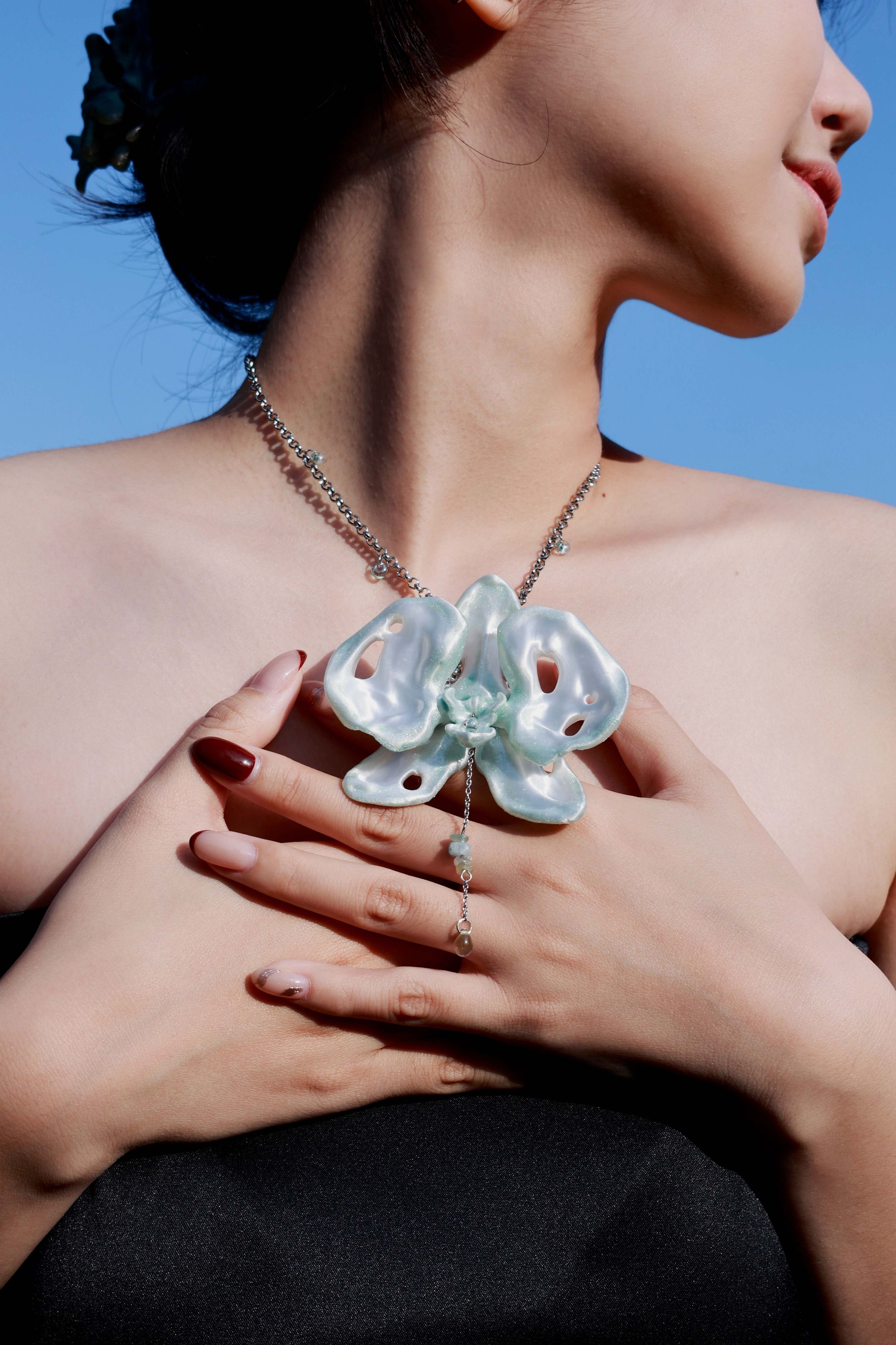 HOSIA 3D ✣❊蘭之夢 ｜蘭花項鍊 ❊✣