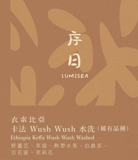 序日 LUMISEA 衣索比亞 卡法 Wush Wush 稀有品種 掛耳包
