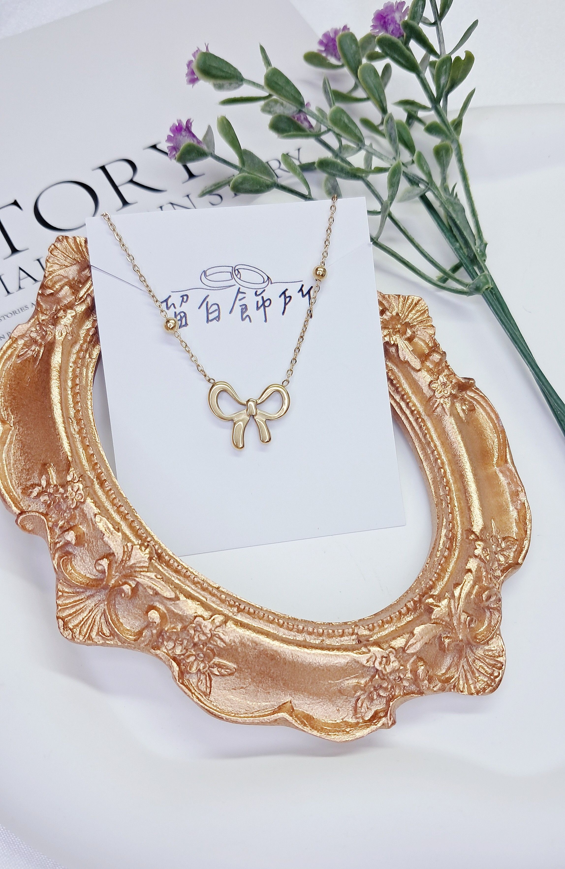 甜美蝴蝶結手鍊