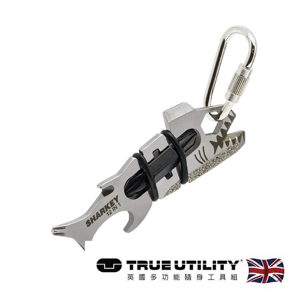 TRUE UTILITY 英國多功能12合1大白鯊造型工具組-吊卡版 TU214K