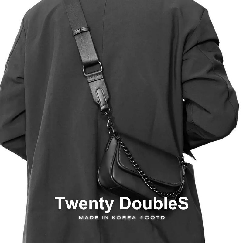 韓國質感斜挎郵差包