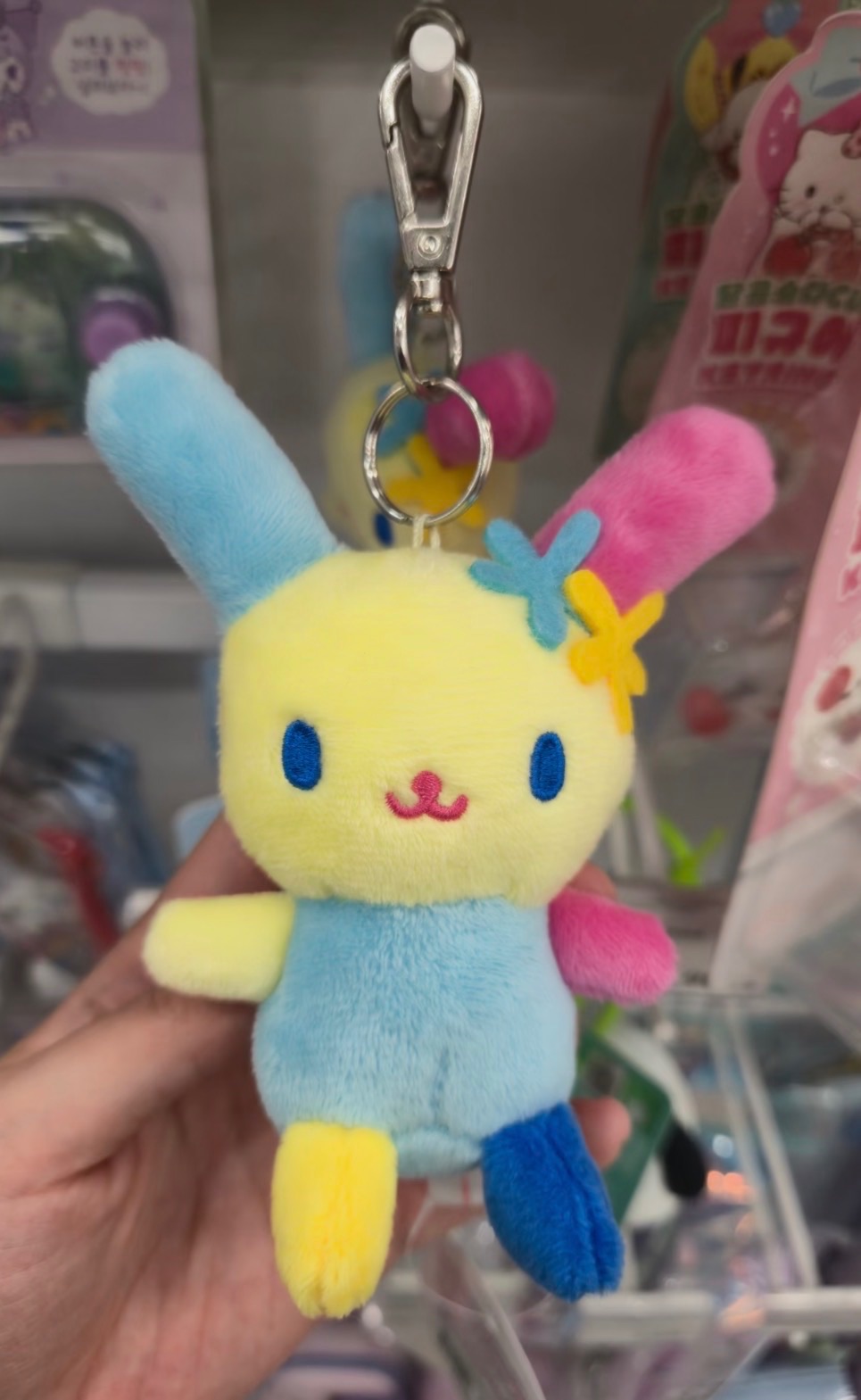 （特惠！）10cm鉤款花小兔吊飾