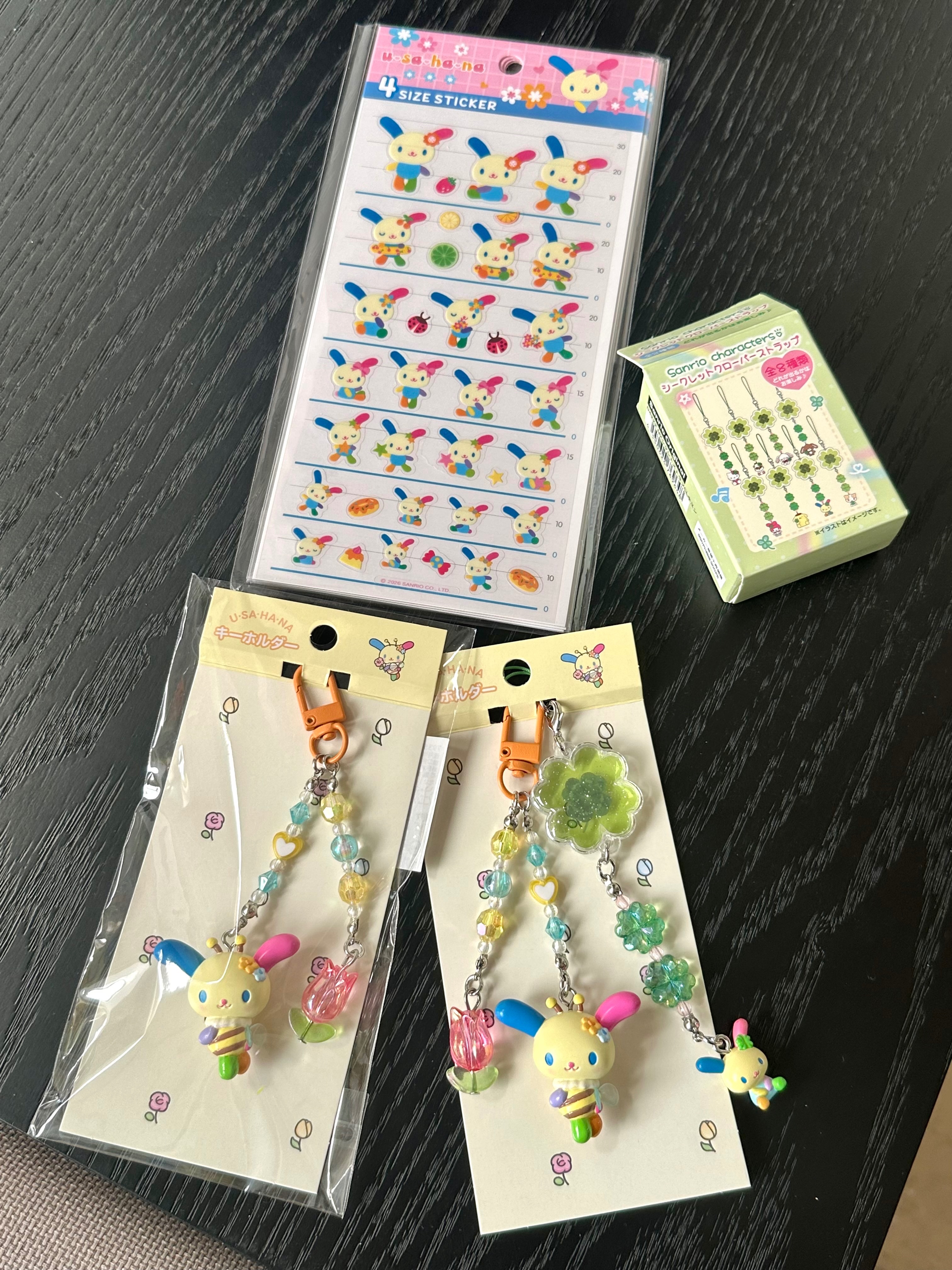 蜜蜂花小兔吊飾