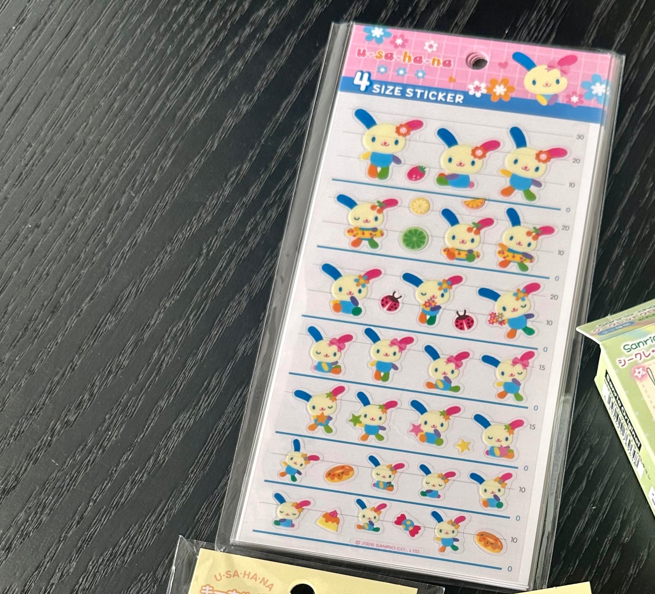 花小兔貼紙～透明底～