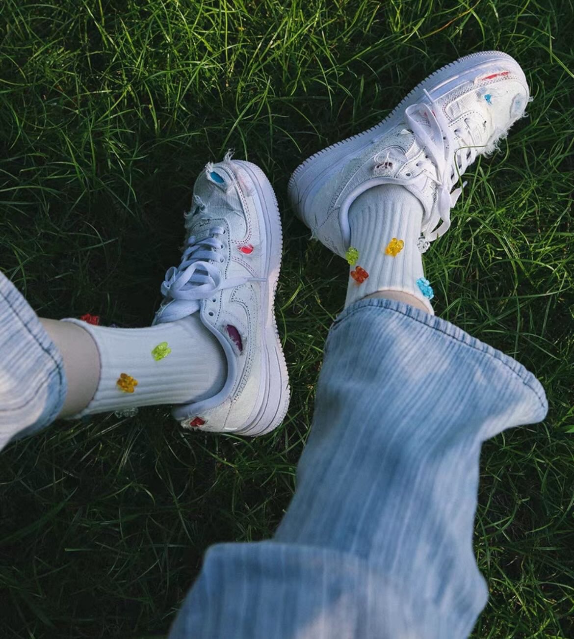 立體小熊糖中筒襪🐻