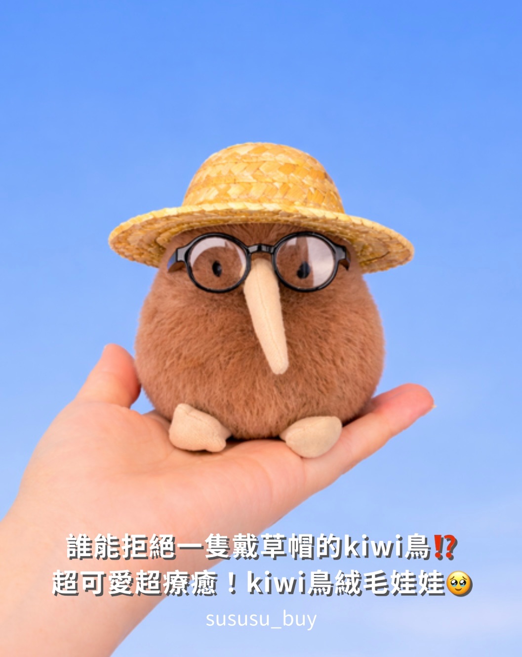胖嘟嘟的kiwi娃娃（可當包包吊飾）