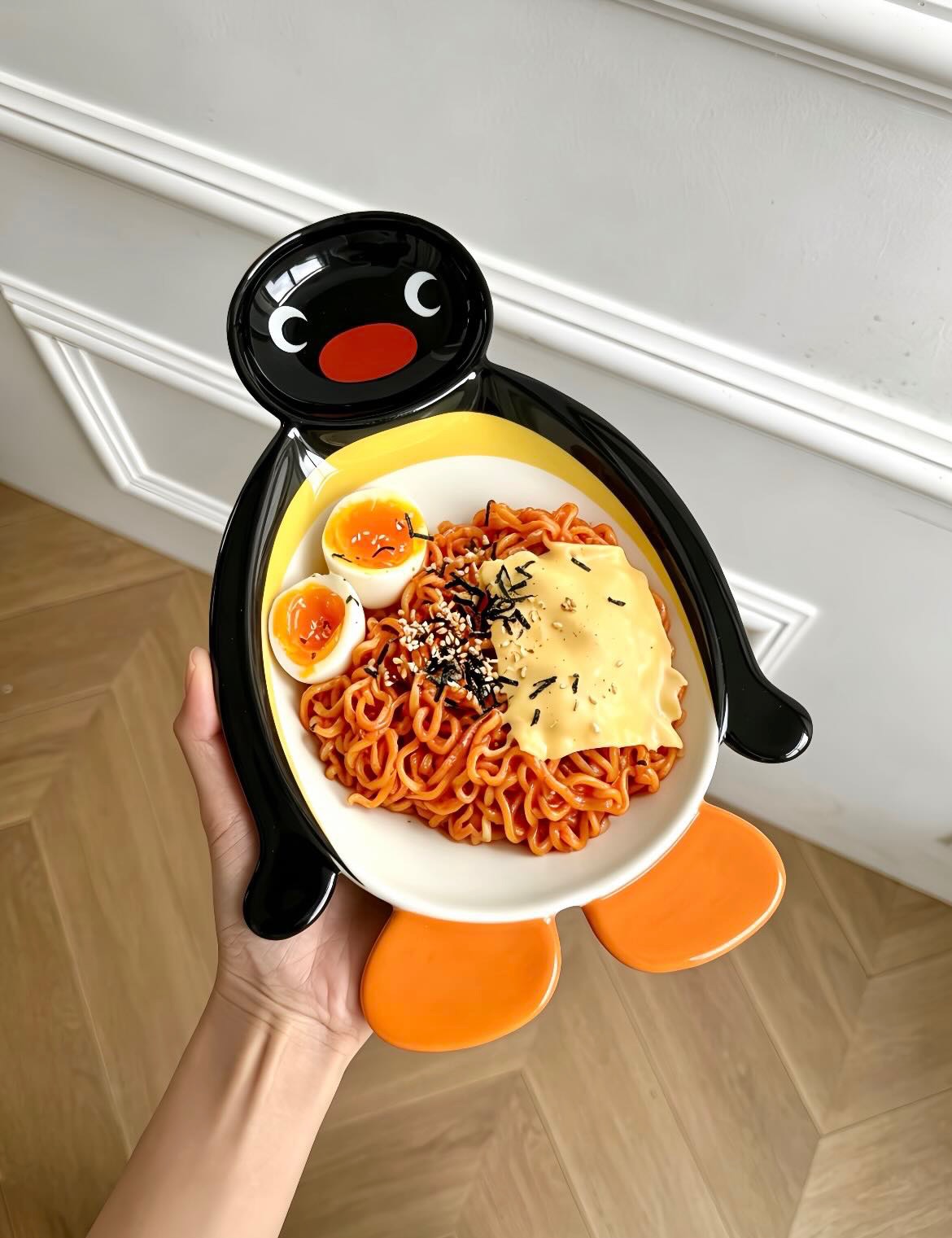 超可愛！Pingu陶瓷盤子