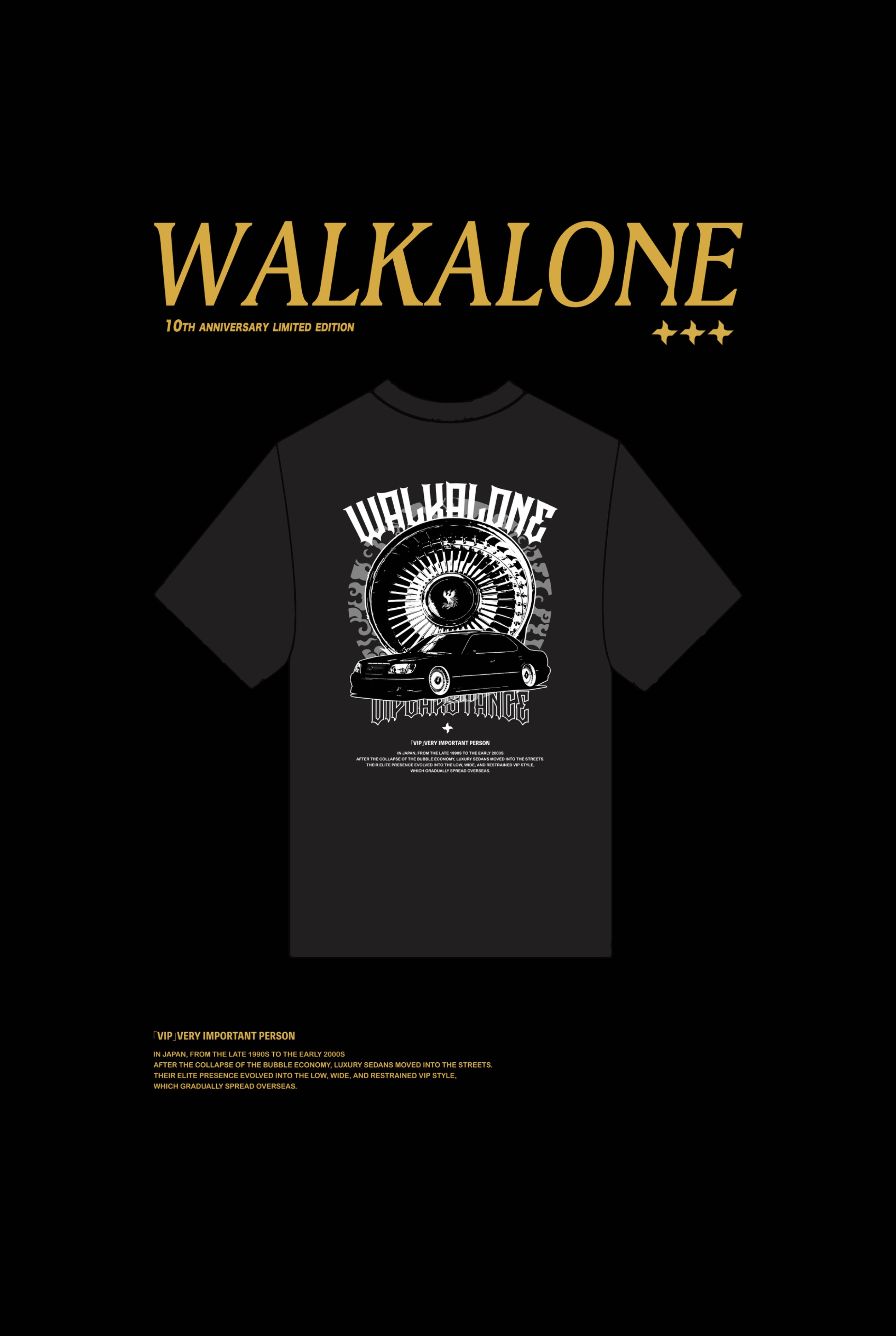 （預購） WALKALONE 10週年 限定款 VIP LS400 短Ｔ