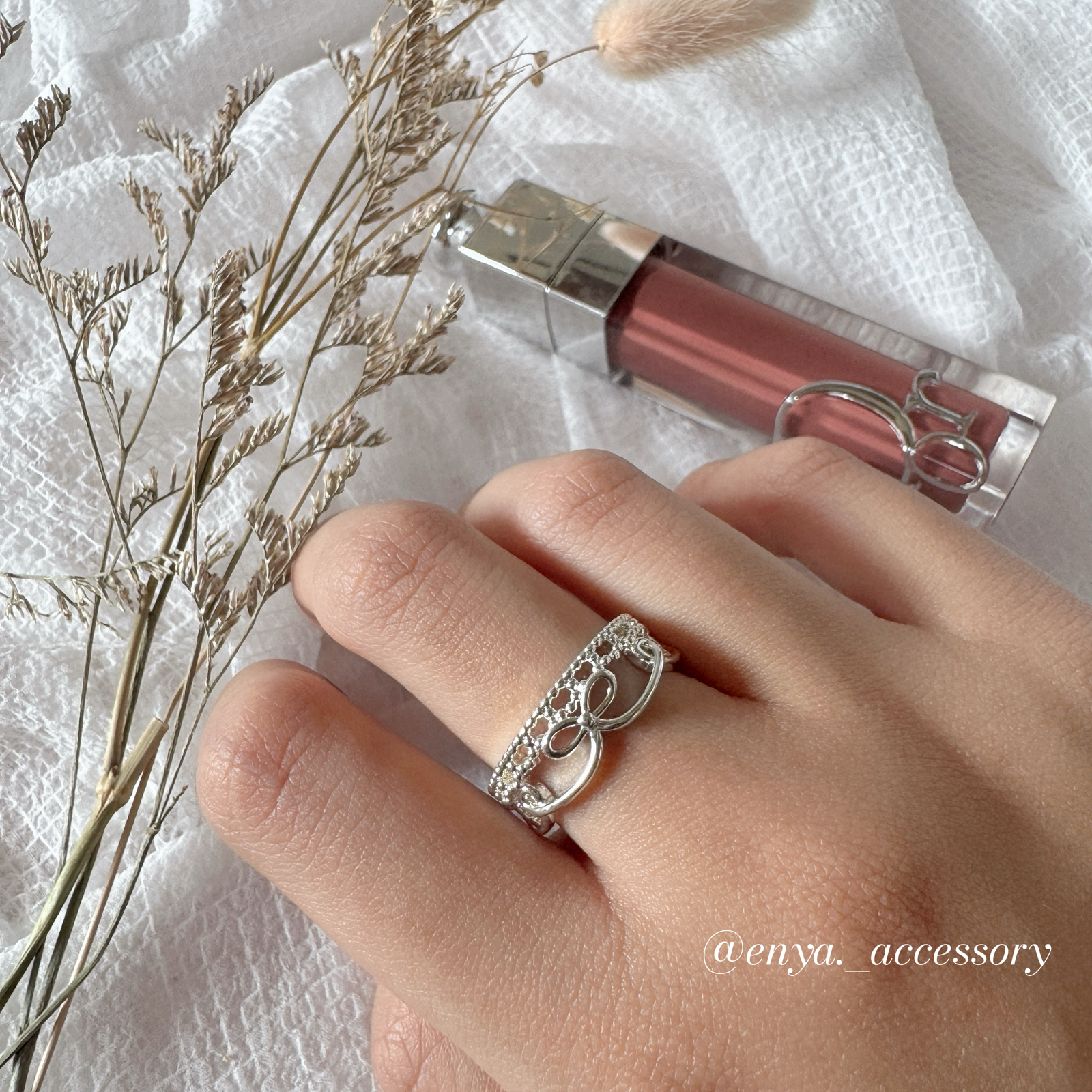 法式蝴蝶結調節戒