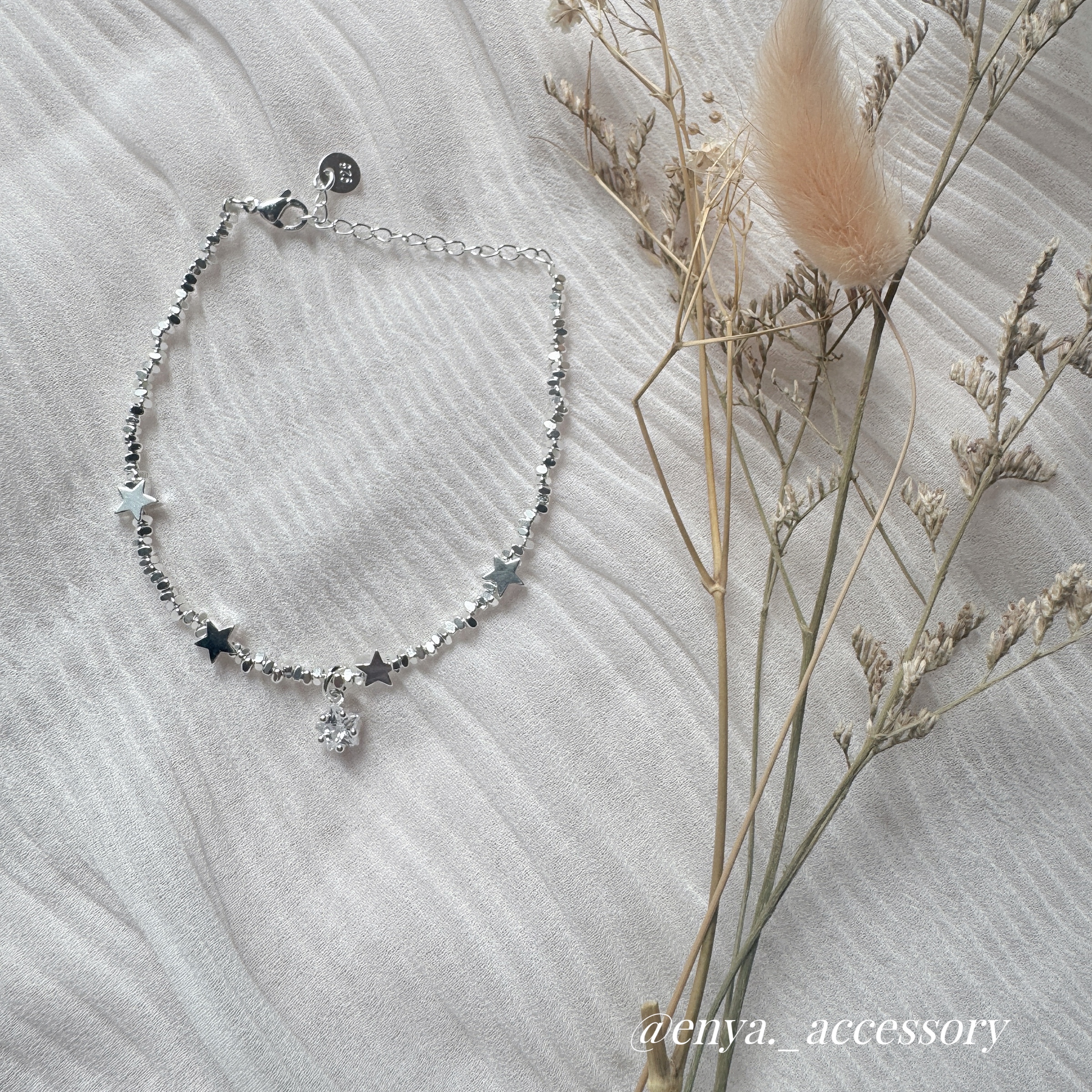 925純銀星星手鏈