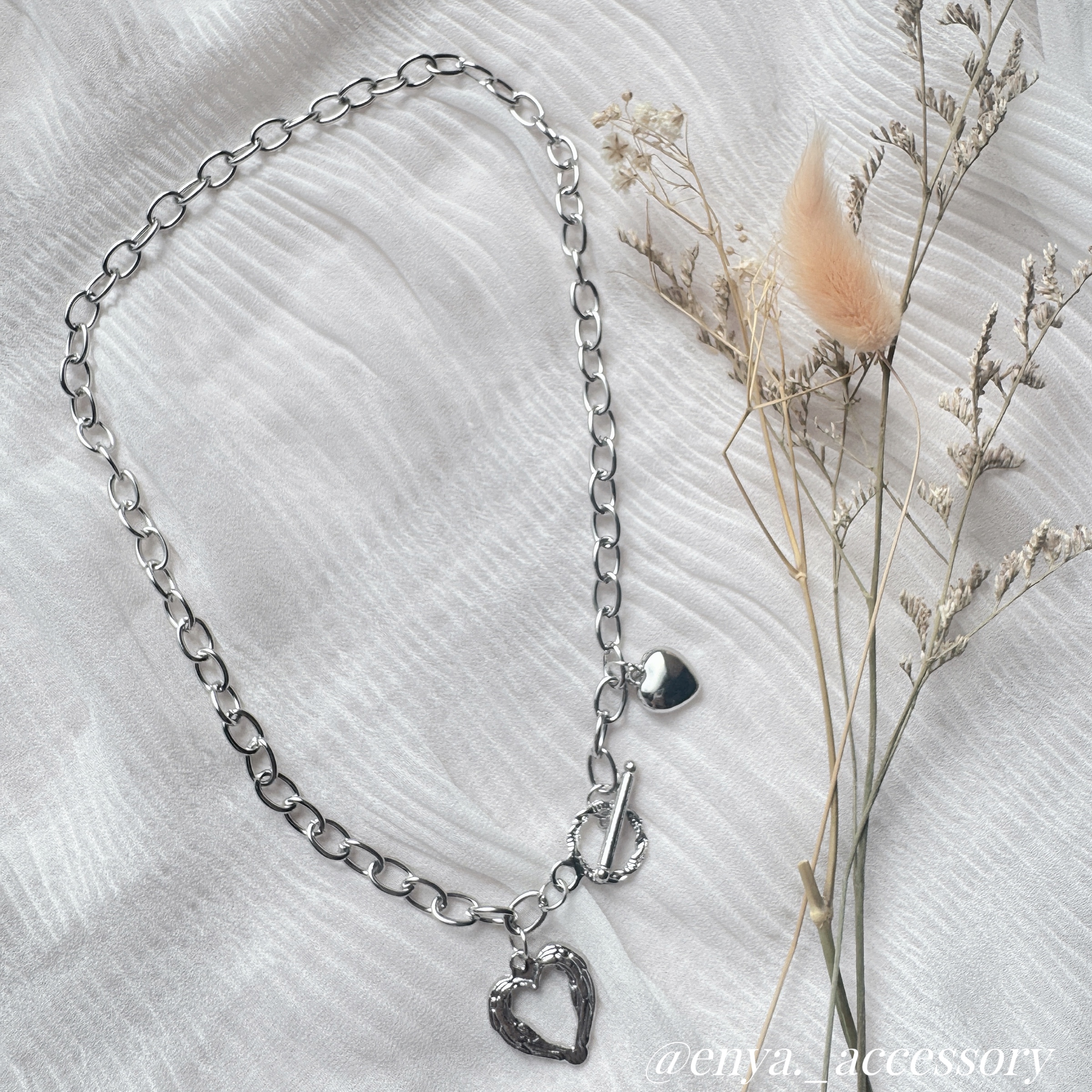 甜酷愛心鎖骨鏈