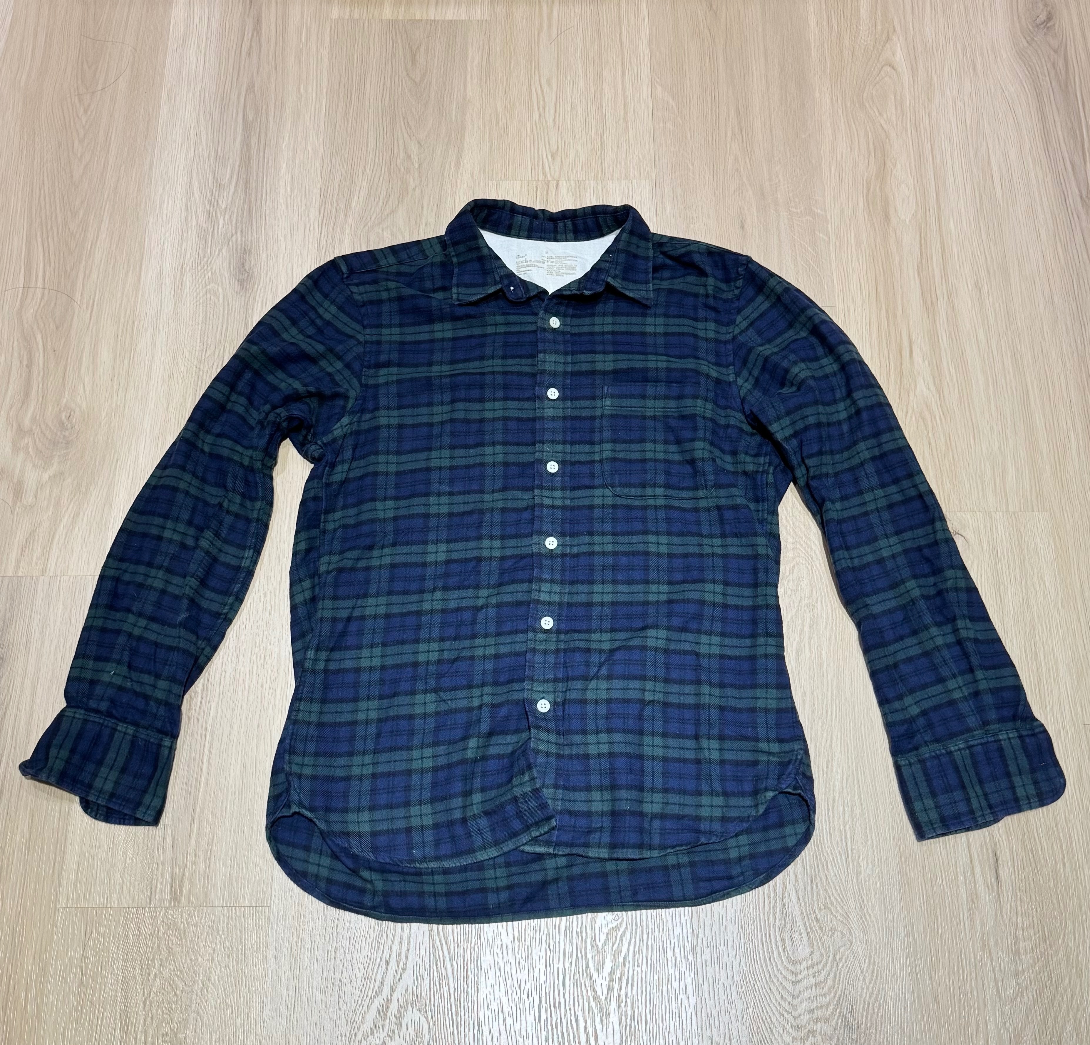 二手無印良品m號襯衫衣長72cm。