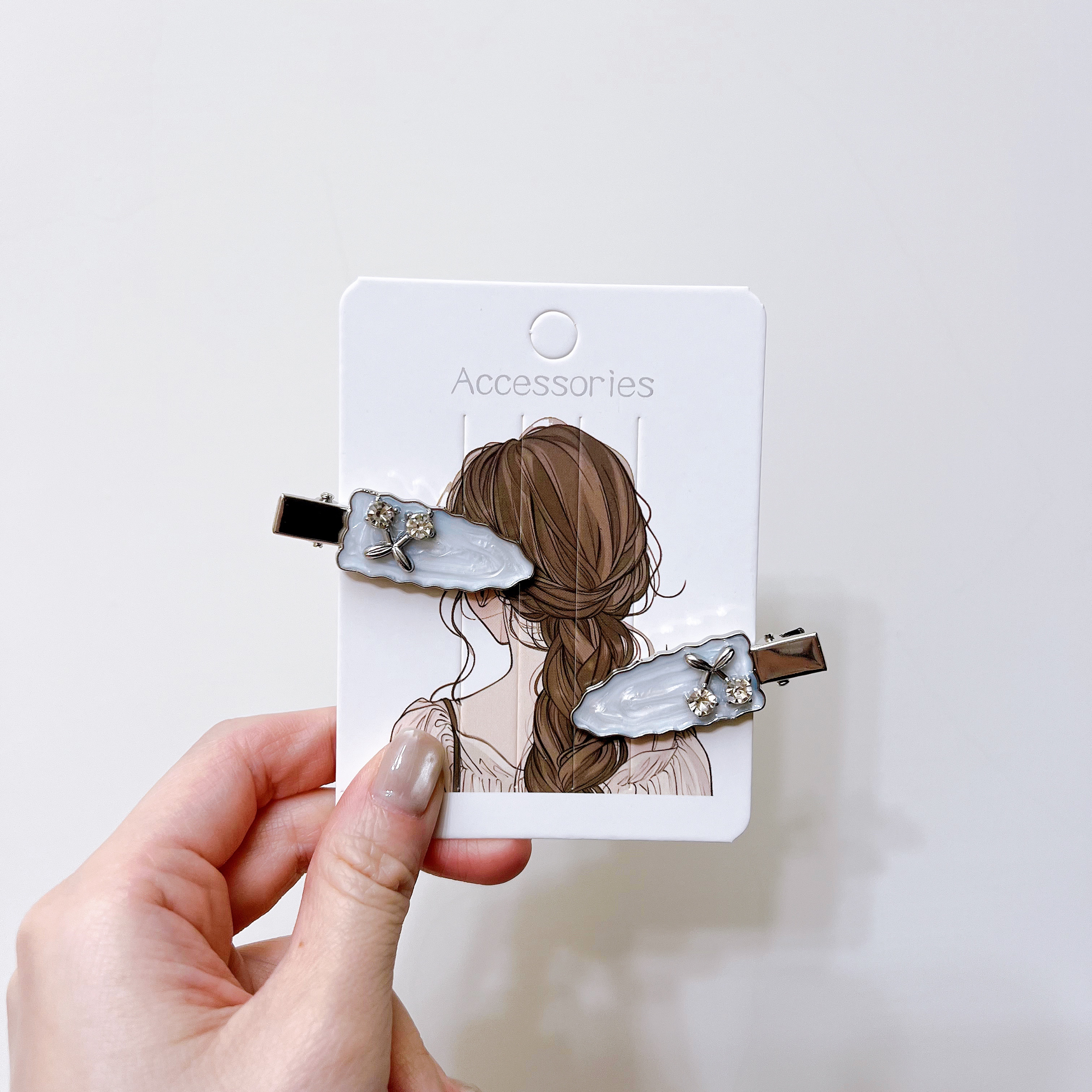 櫻桃無痕髮夾*2