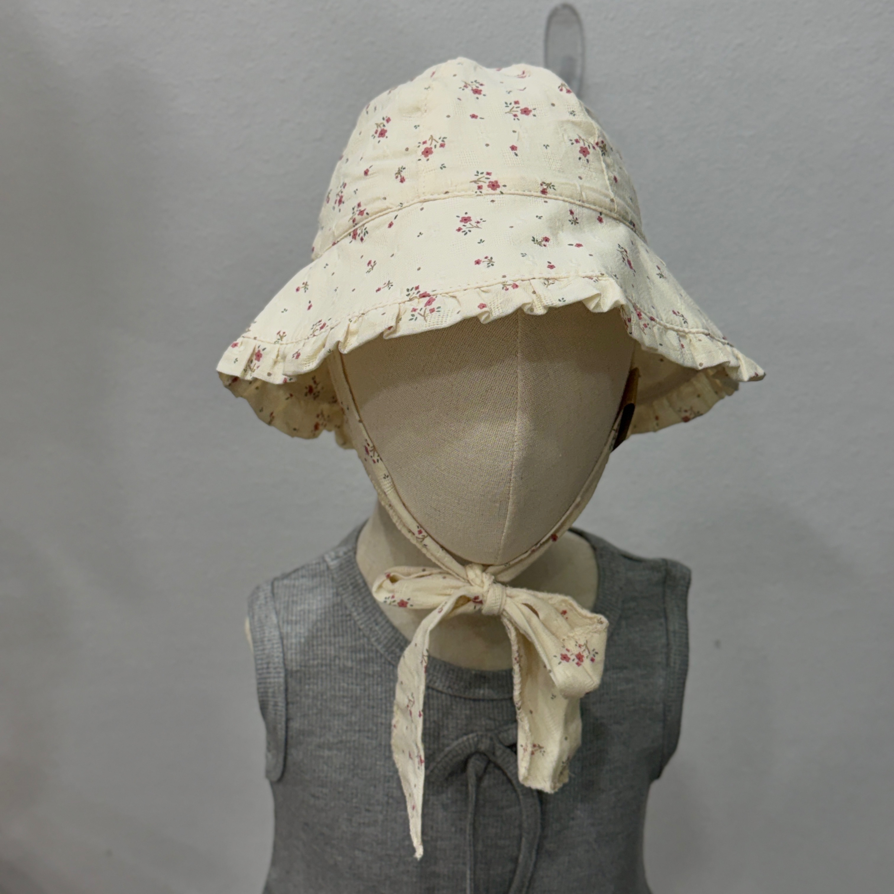 法式碎花遮陽帽