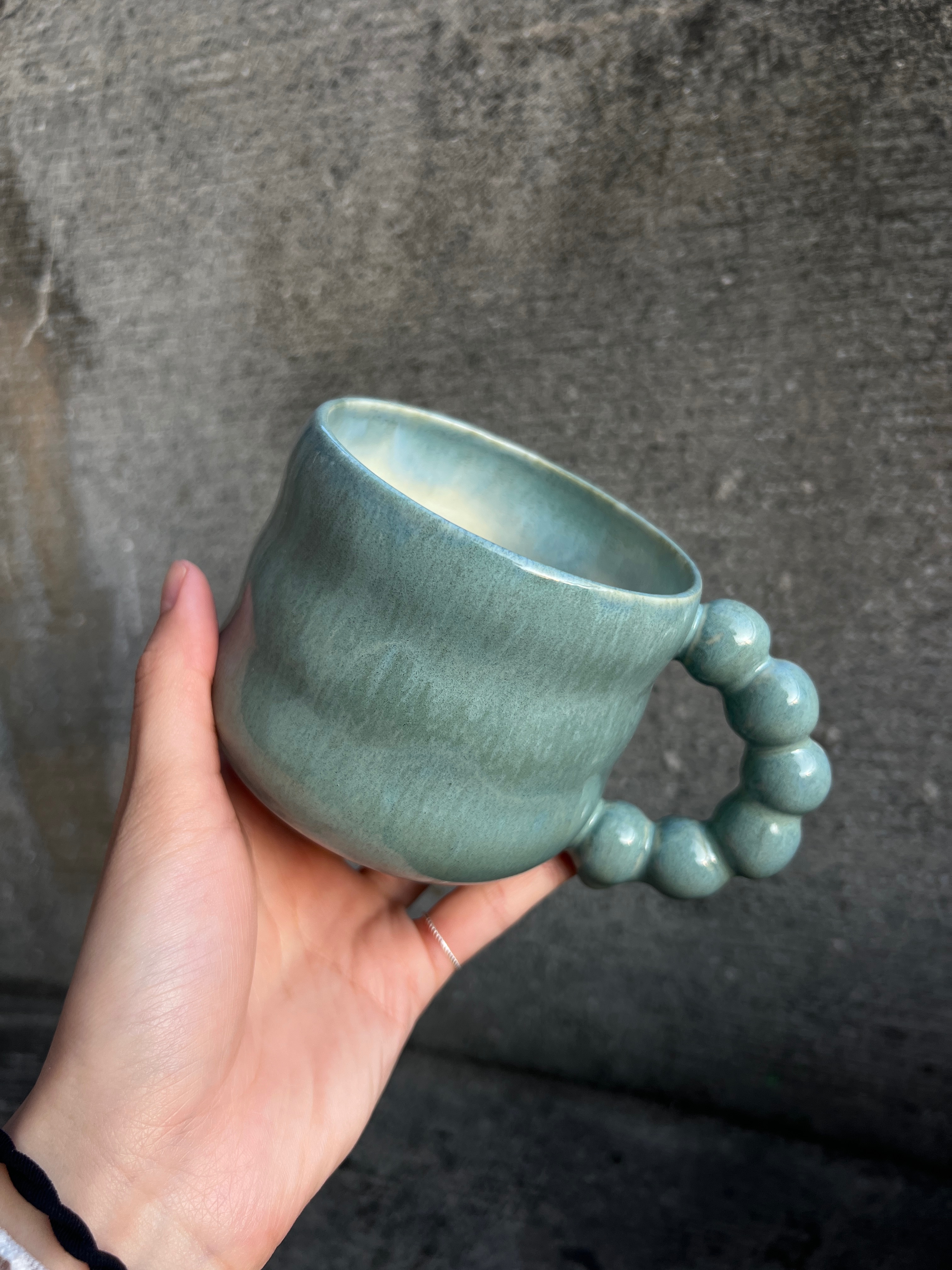 藍綠 波提泡泡杯