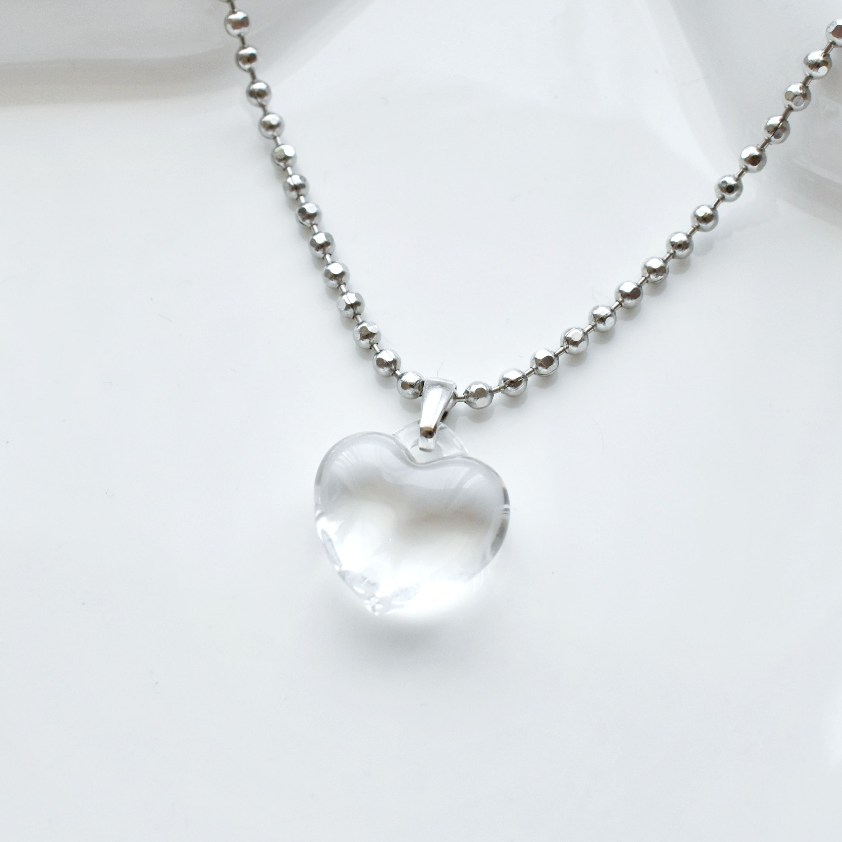 🤍愛心項鍊 透明款