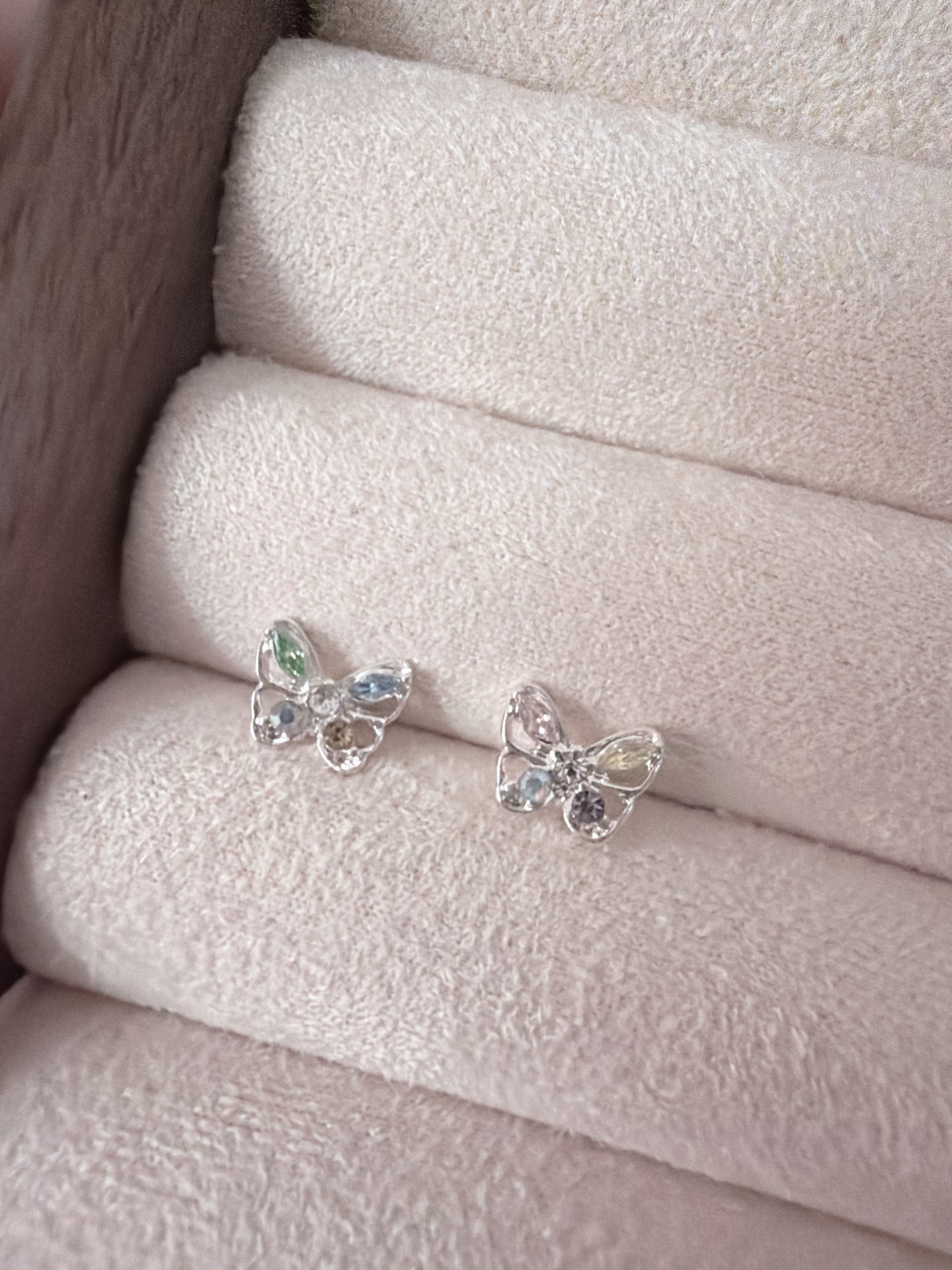 𝟵𝟮𝟱純銀｜彩鑽蝴蝶  ༘𝜗𝜚⁎