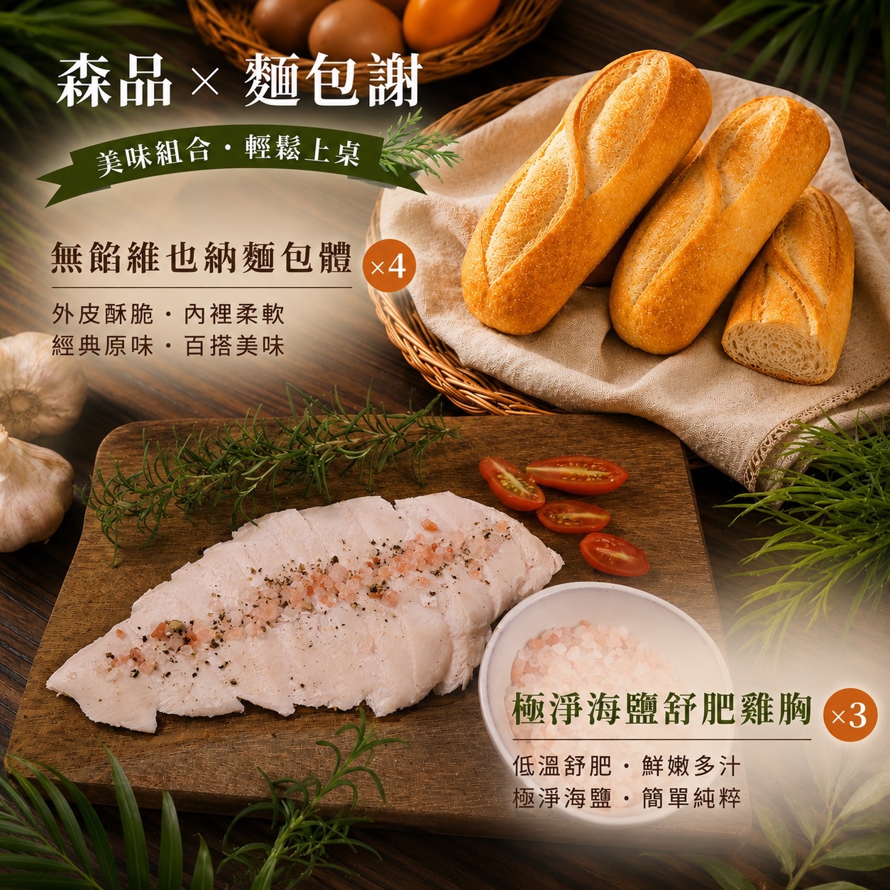 森品食品 x 麵包謝組合