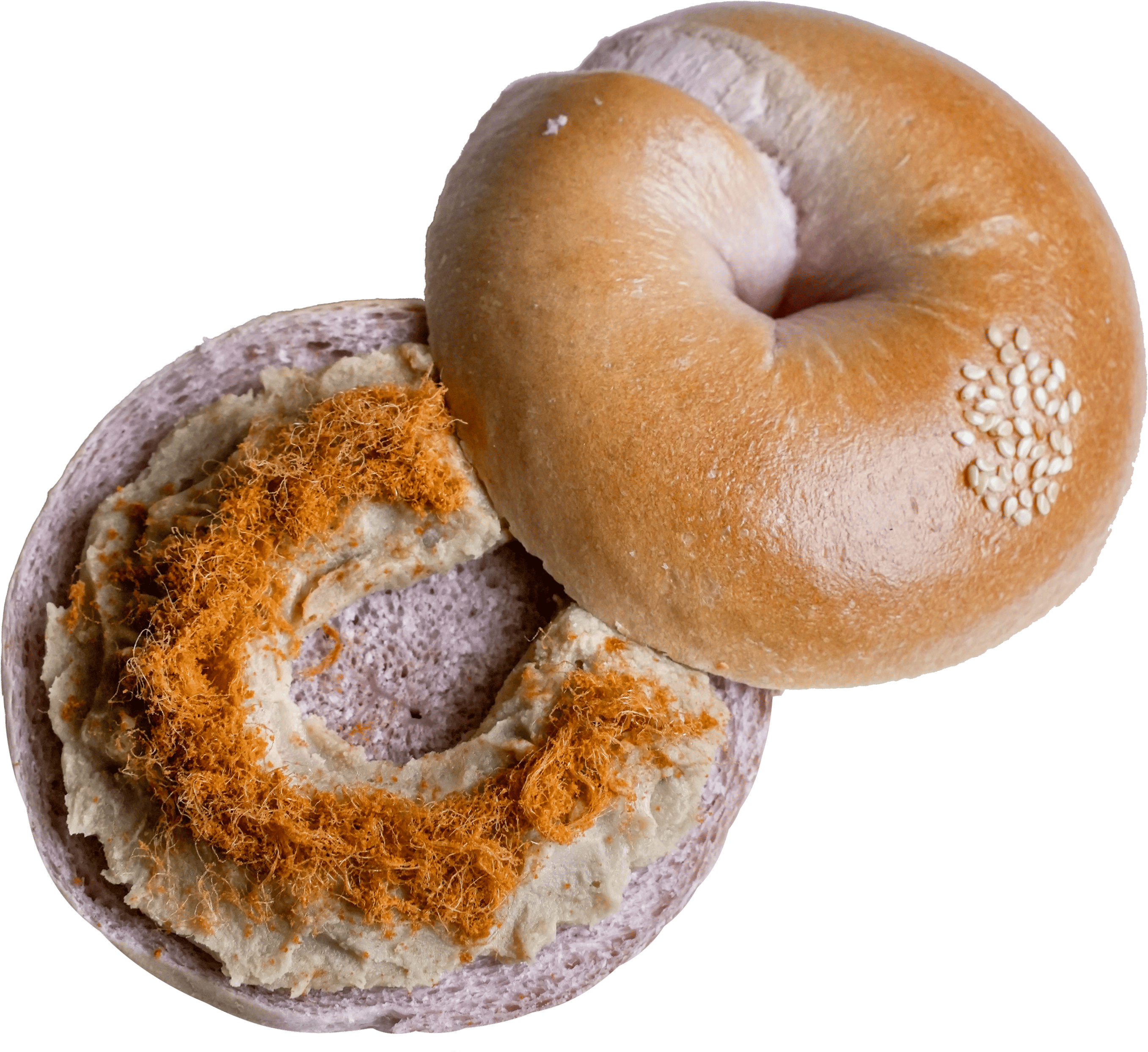 阿嬤芋泥肉脯貝果Taro ＆ Pork Floss