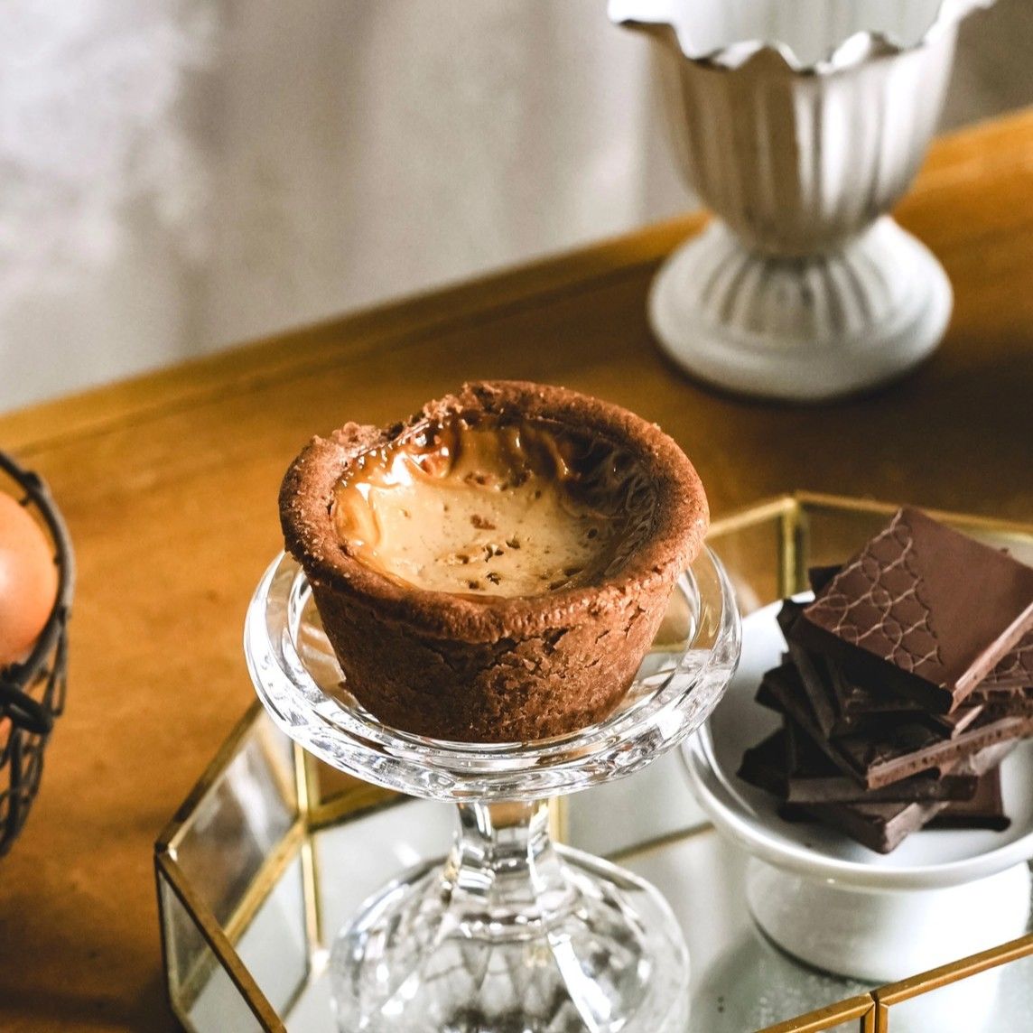 海鹽巧克力流心塔 Seasalt Chocolate Lava Egg Tart