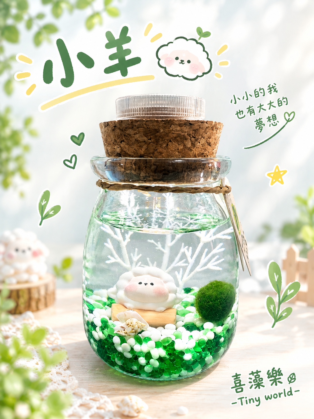 小羊-球生態瓶