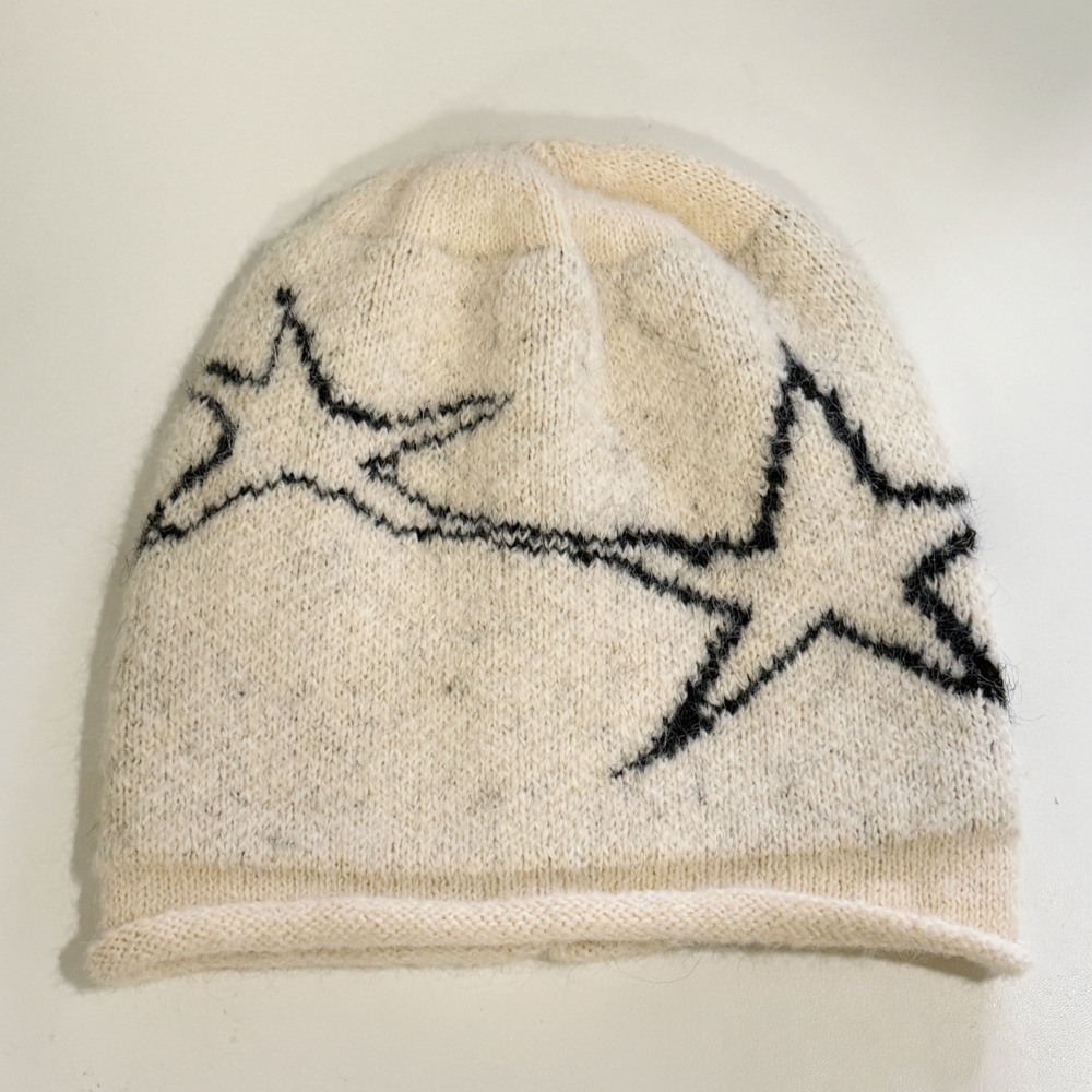 [hhsmo4團] 針織雙星氛圍感堆堆冷帽