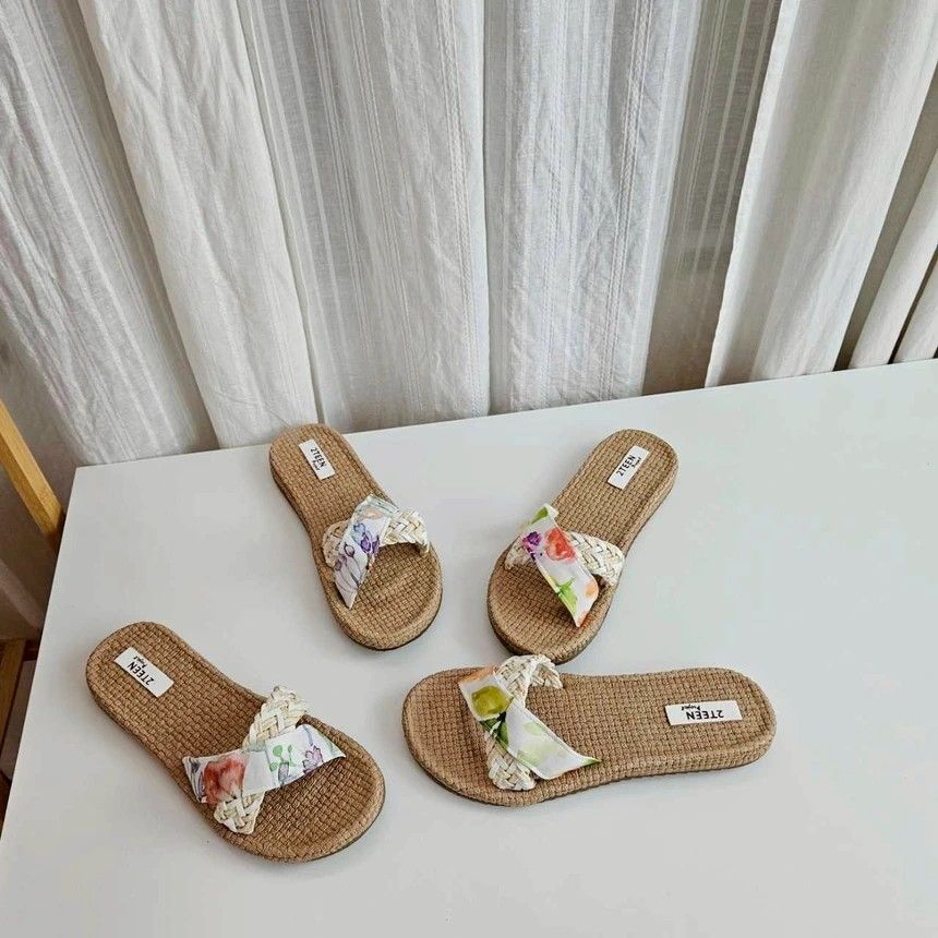 【預購】chatuchakmarket 手工編織拖鞋（勿直接下單 請先私訊IG詢問⮕@_w.e_shop_）