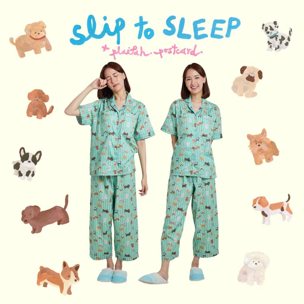 【預購】slip to sleep X  Doggy 睡衣（勿直接下單 請先私訊IG詢問⮕@_w.e_shop_）