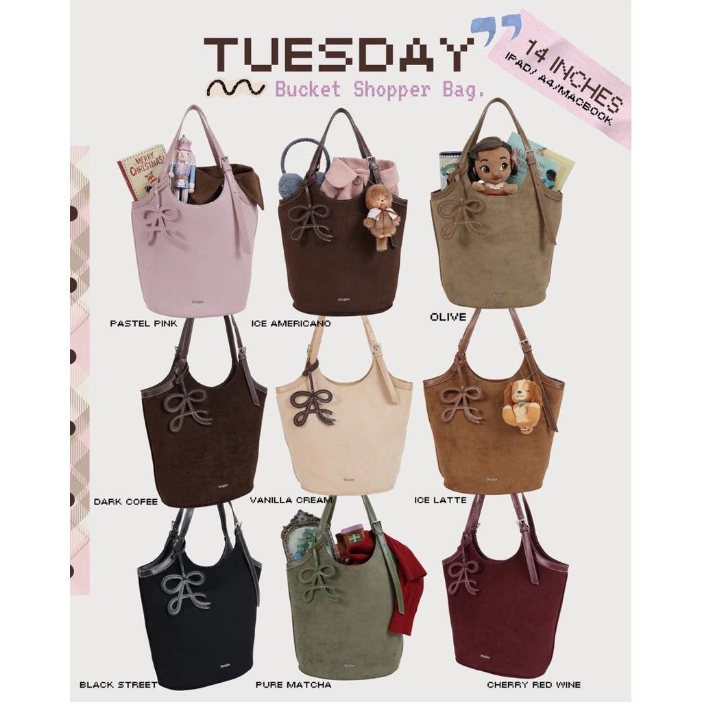 【預購】8anglesshop Tuesday水桶＋托特兩用包（勿直接下單 請先私訊IG詢問⮕@_w.e_shop）