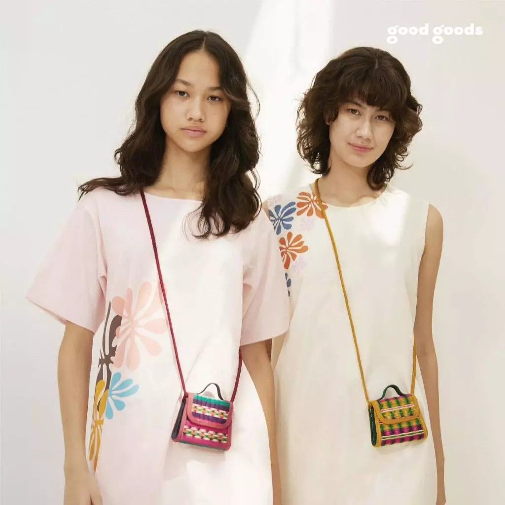 【預購】Good Goods 彩色小巧草蓆肩背包（勿直接下單 請先私訊IG詢問⮕@_w.e_shop）