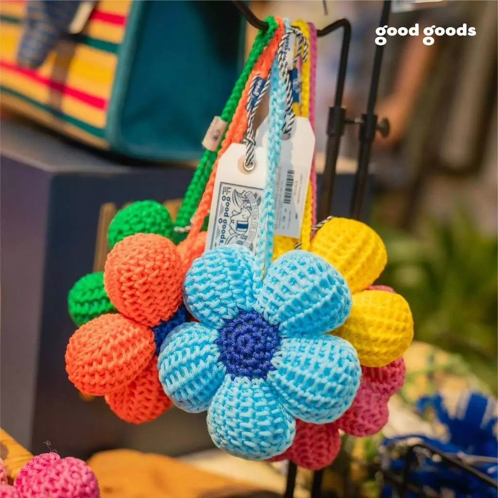 【預購】Good Goods 手工編織花朵鑰匙圈/海洋生物鑰匙圈（勿直接下單 請先私訊IG詢問⮕@_w.e_shop）