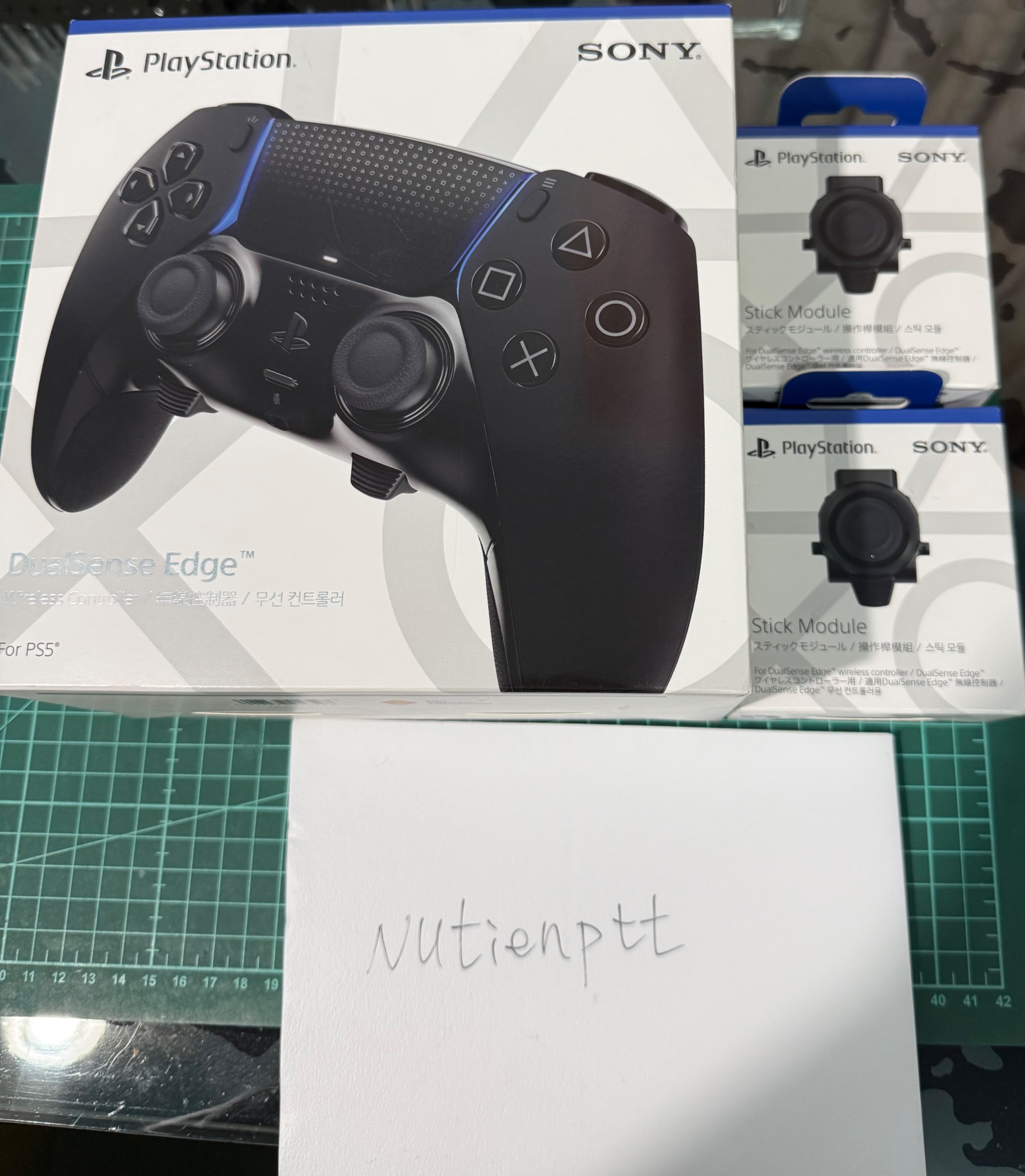 全新 PS5 DualSense edge 手把 午夜黑+全新未拆類比頭x2