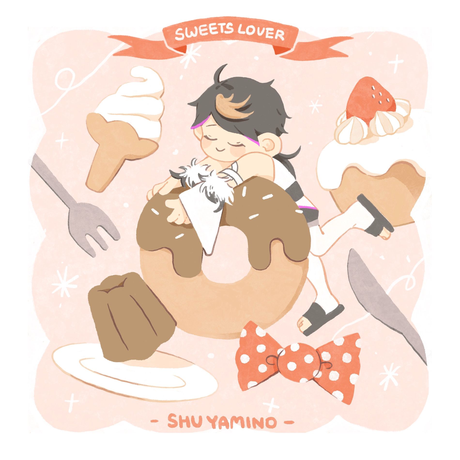 Shu Yamino | Sweets Lover 明信片 彩虹社