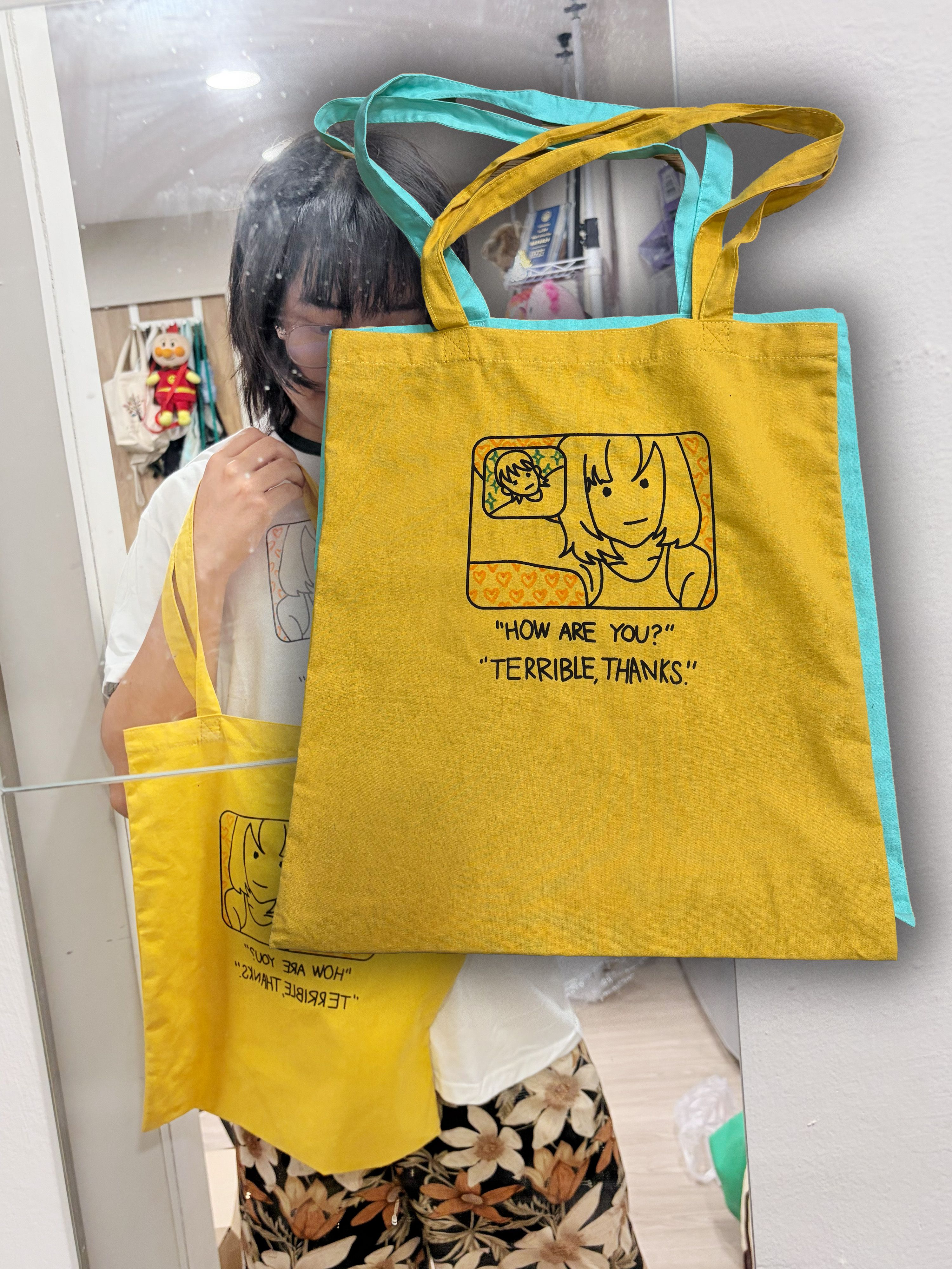 我過得不好 手工印製布袋 現貨