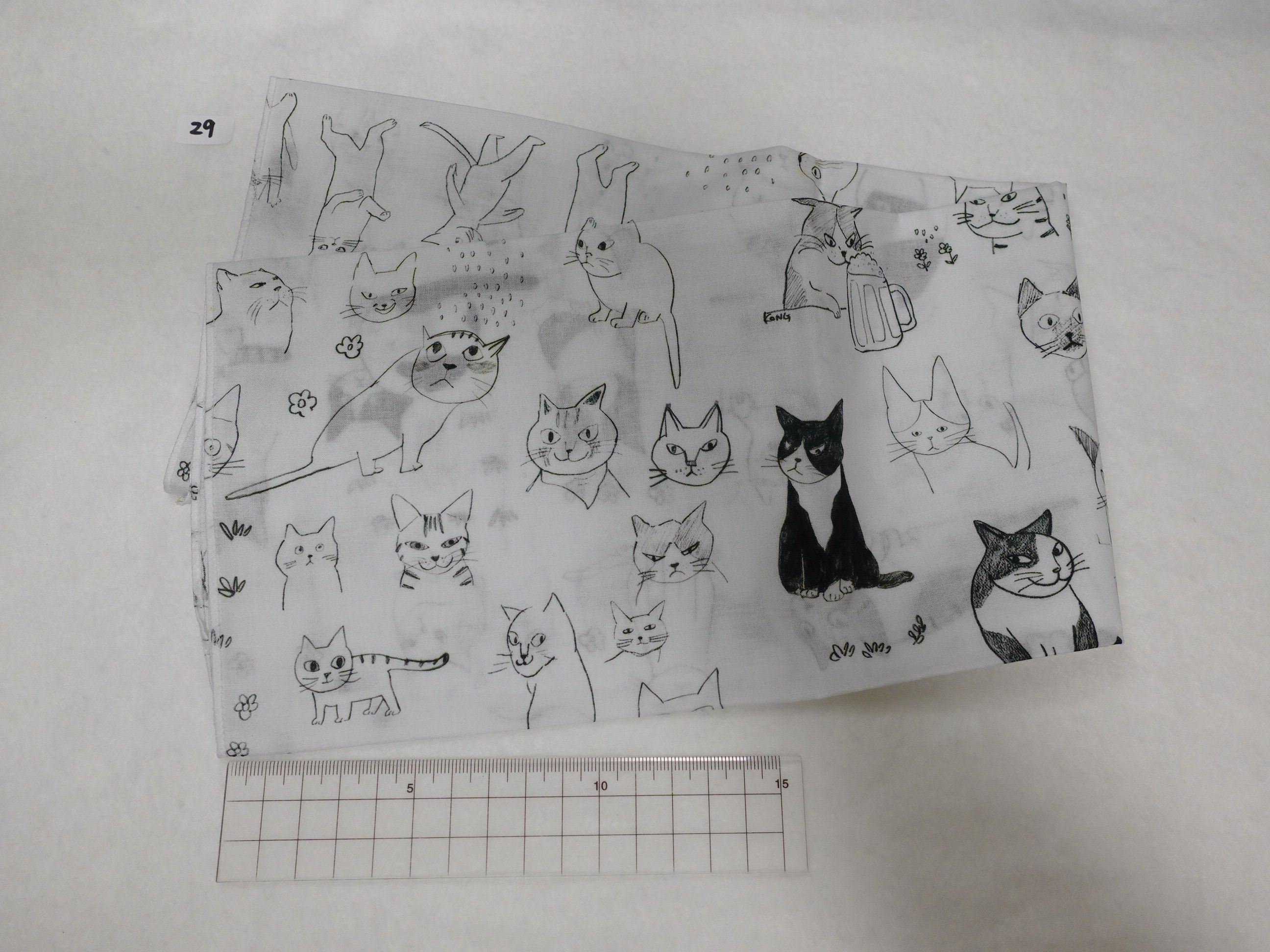 貓咪薄棉布 （NO.29）