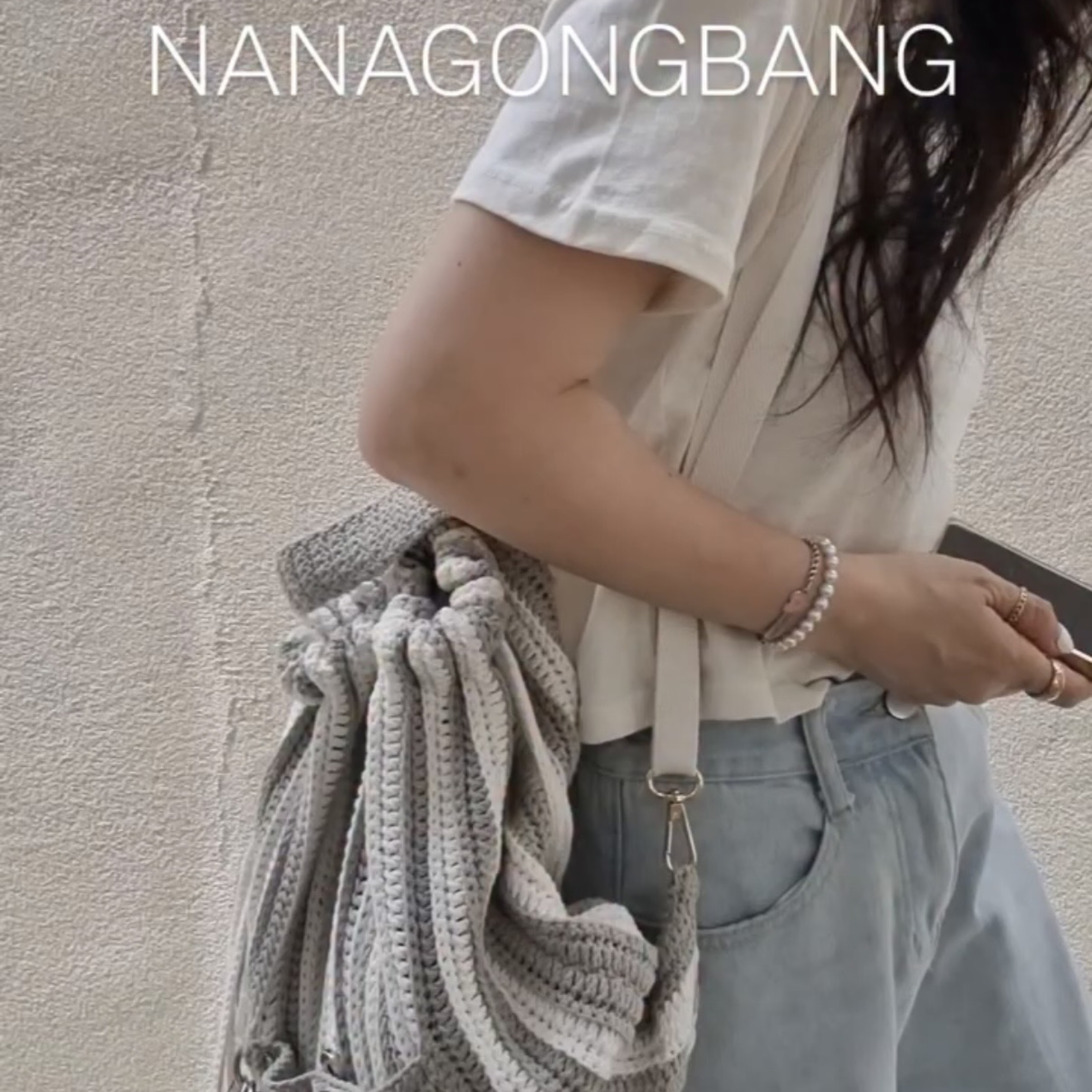 Na0house條紋後背包