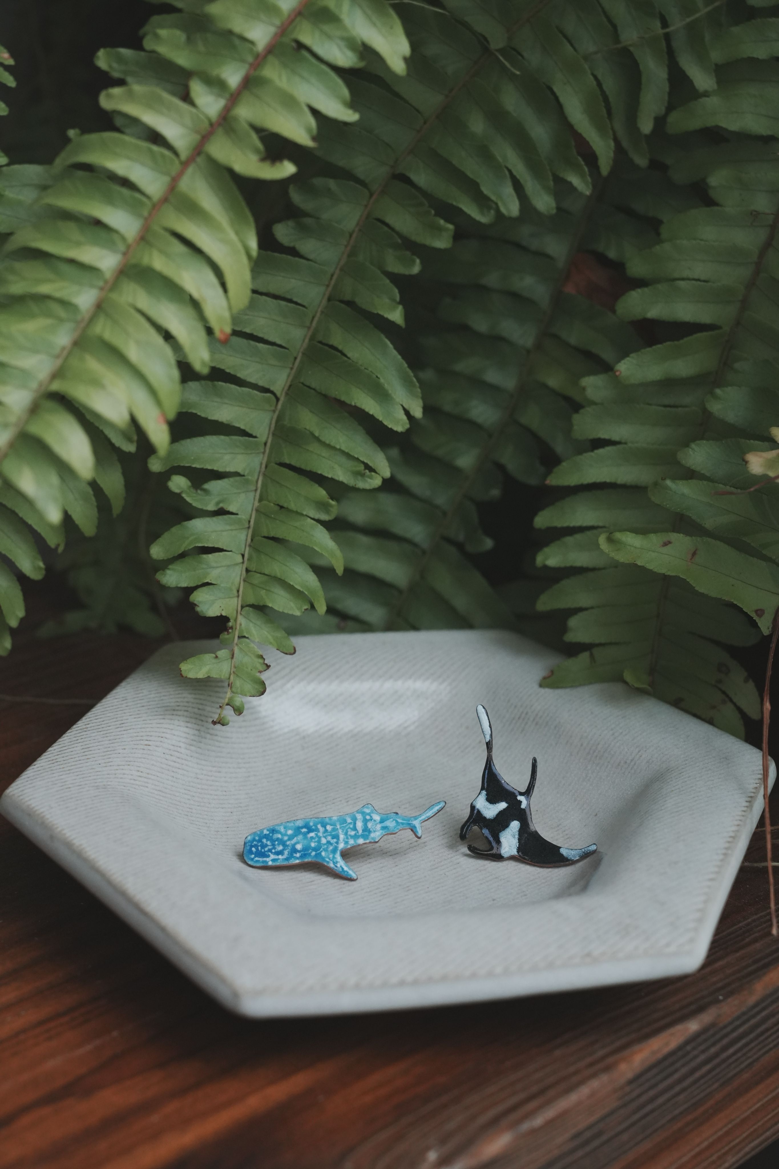 海洋生物琺瑯飾品