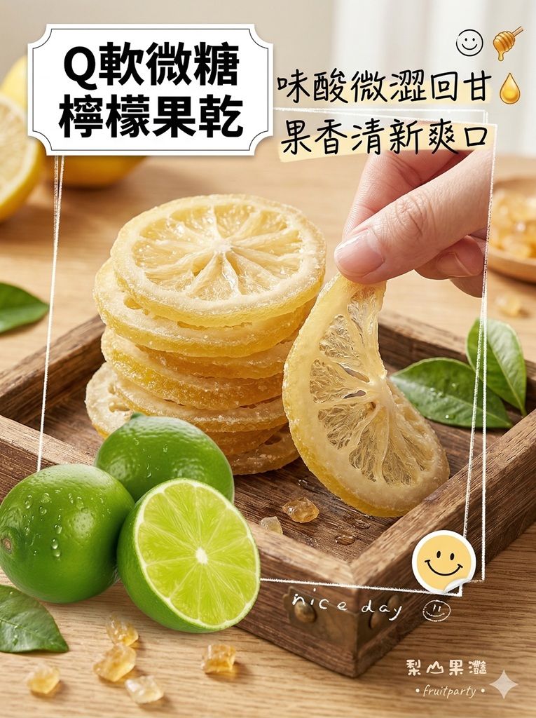 【梨山果灩】南投檸檬果乾160g分享包小農農特產品伴手禮季節限定低溫烘焙Q軟微糖口味