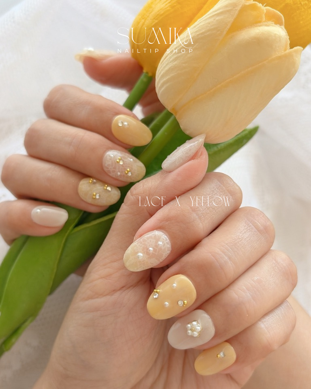 春日命定款💛 蕾絲珍珠鵝黃 ＼ 顯白氣質款 🌷 ／