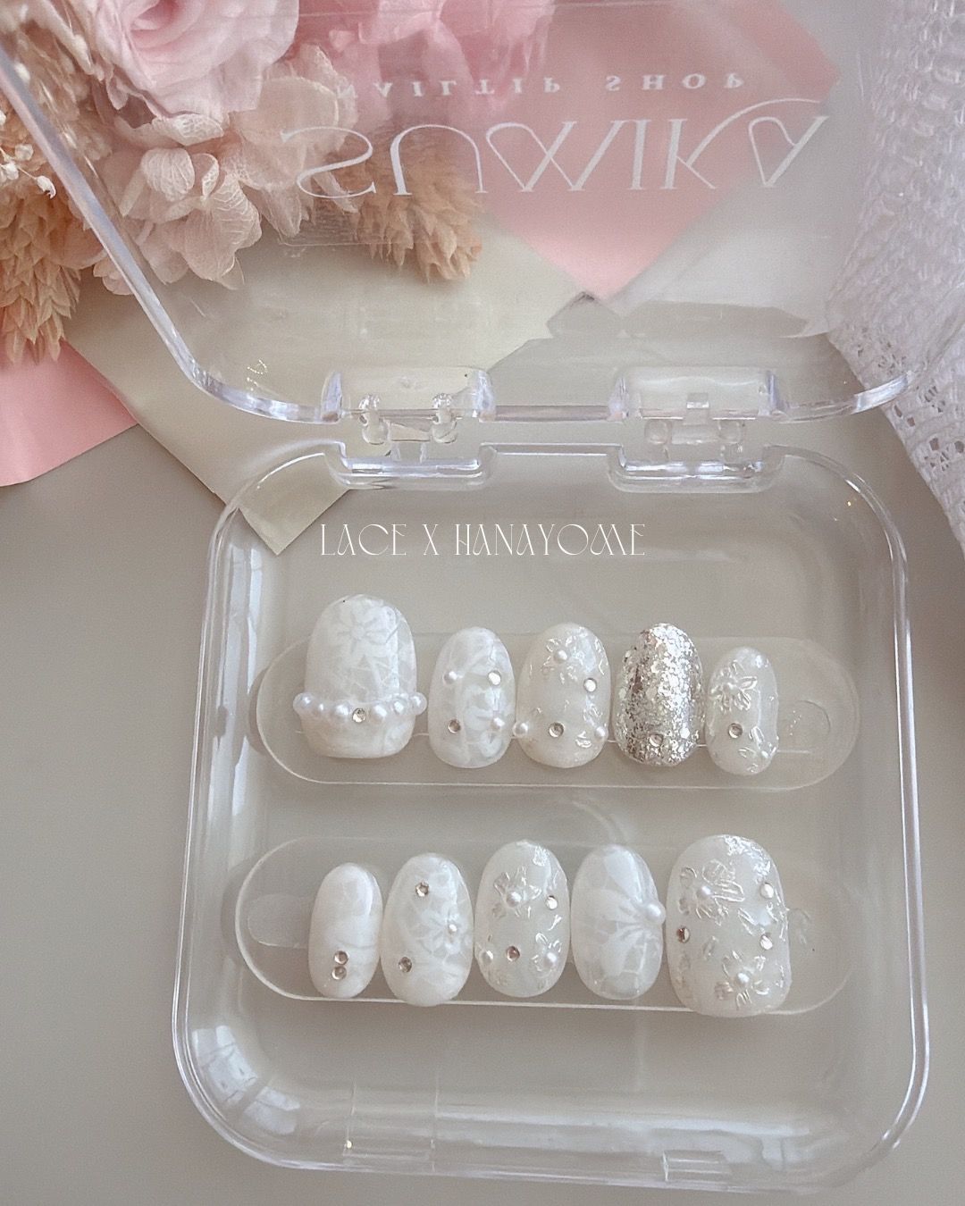 【純白花嫁】法式晶透蕾絲👰