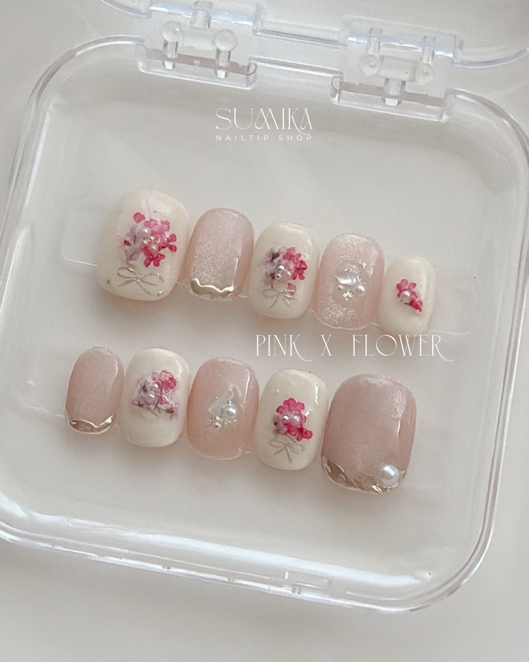 【永生花束】真實押花與流金蝴蝶結💐