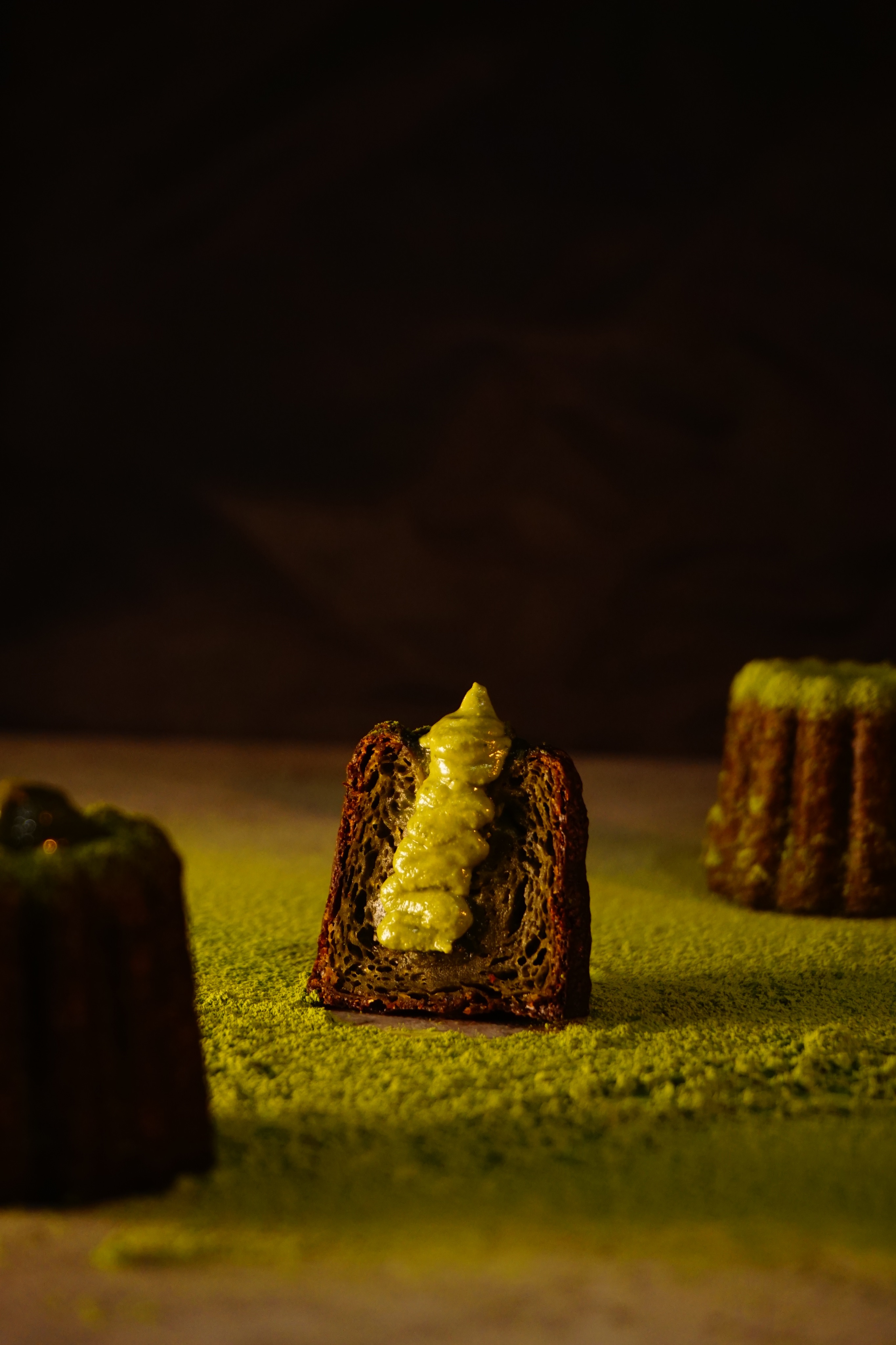 茶系列可麗露六入盒裝（濃抹茶*2、抹茶草莓*2、烏龍開心果*2）